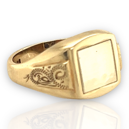 Vintage Masonic Square & Compass Swivel Signet Ring, 1979 - Wildsmith Jewellery Signet Ring