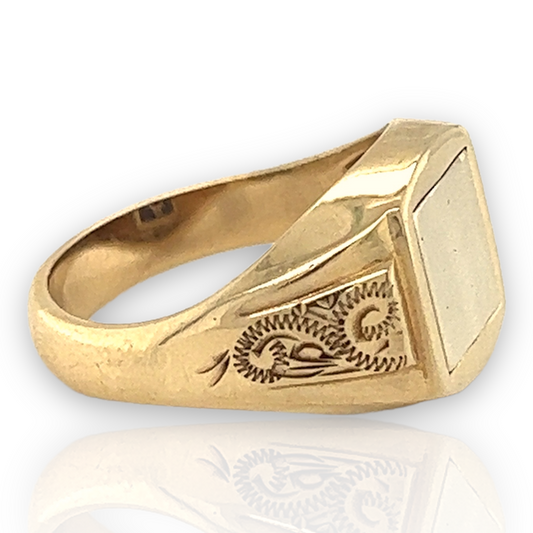 Vintage Masonic Square & Compass Swivel Signet Ring, 1979 - Wildsmith Jewellery Signet Ring