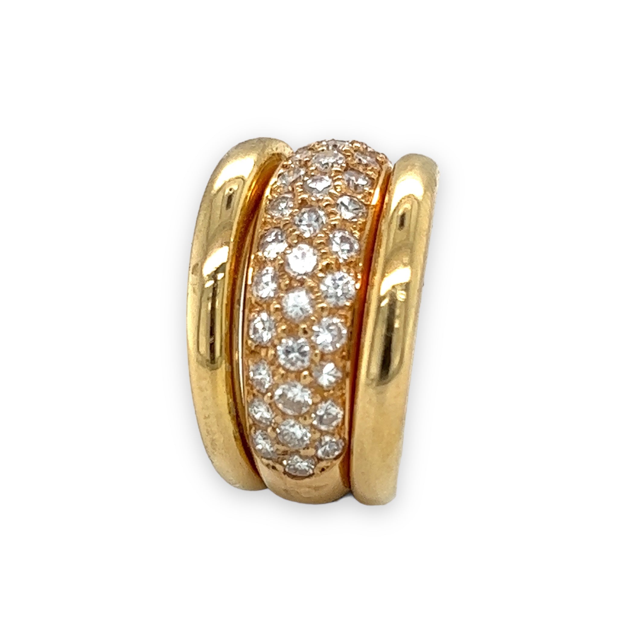 1970s 18ct Gold & Diamond Ring, Fench - Wildsmith Jewellery Rings