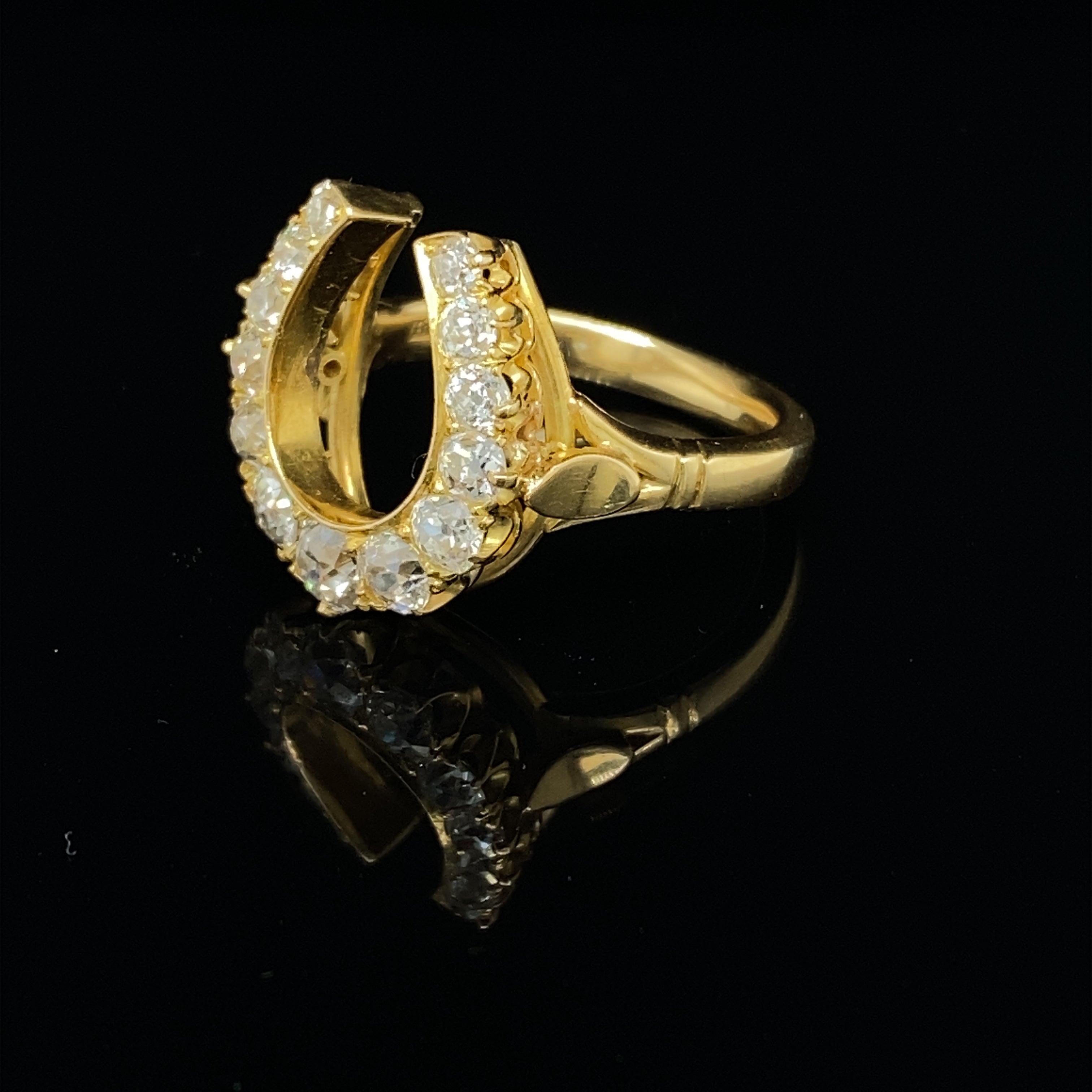 Victorian Diamond Horseshoe Ring - Wildsmith Jewellery Rings