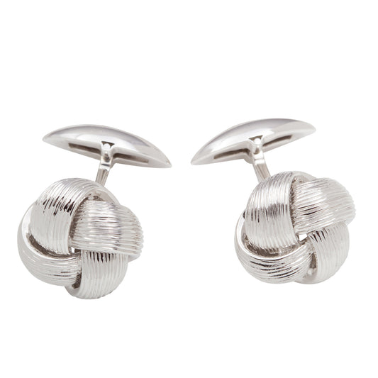 Silver knot cufflinks - Wildsmith Jewellery Cufflinks