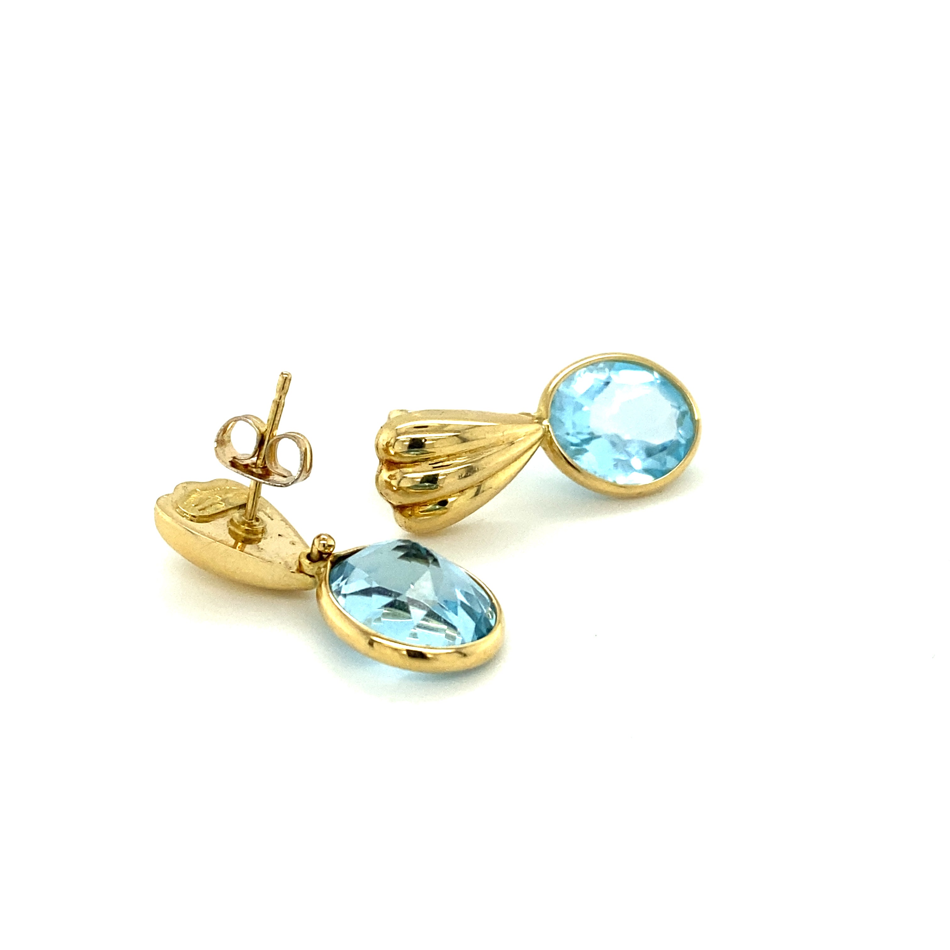 Gold & Topaz Earrings - Wildsmith Jewellery Earrings