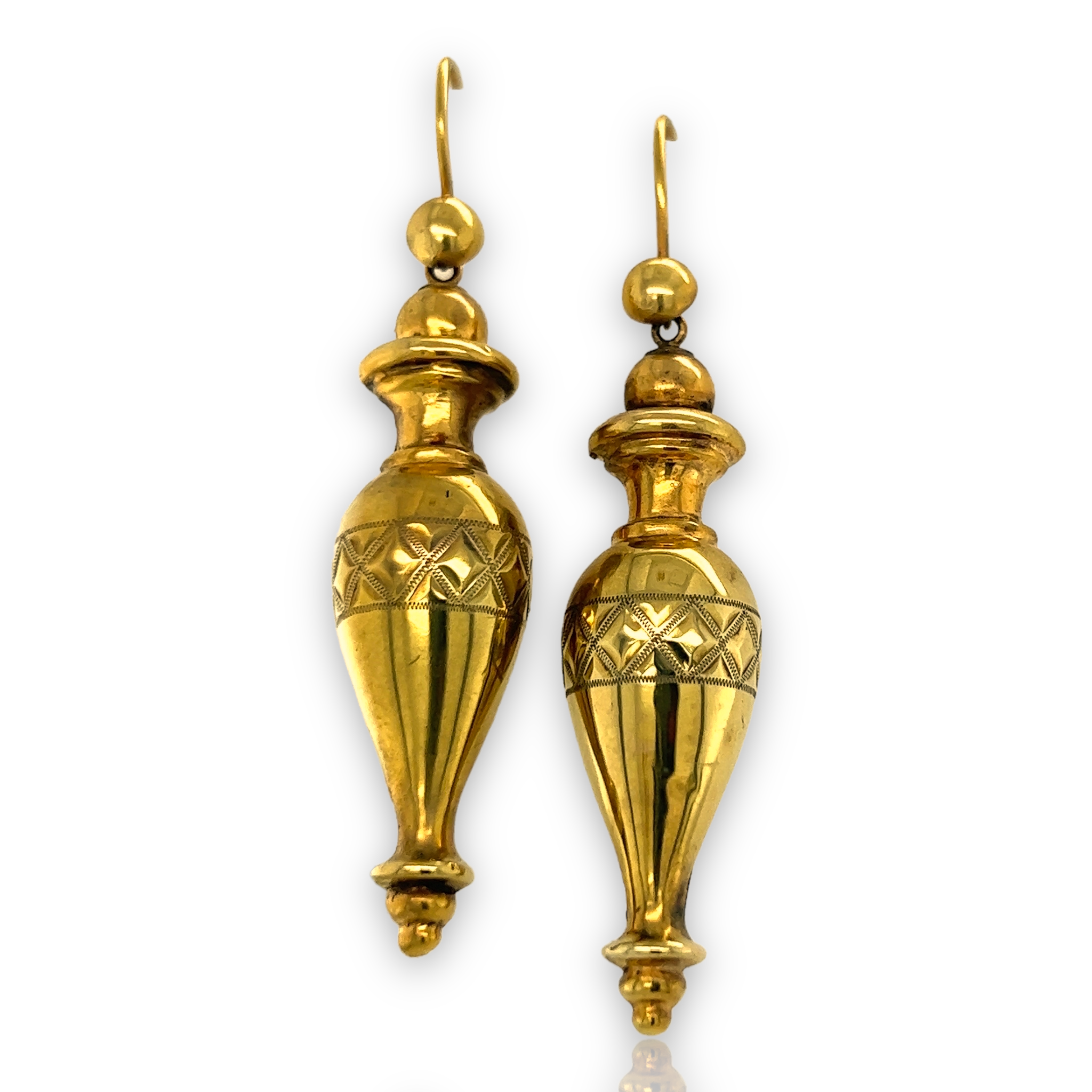 18ct Victorian Urn Earrings - Wildsmith Jewellery Earrings