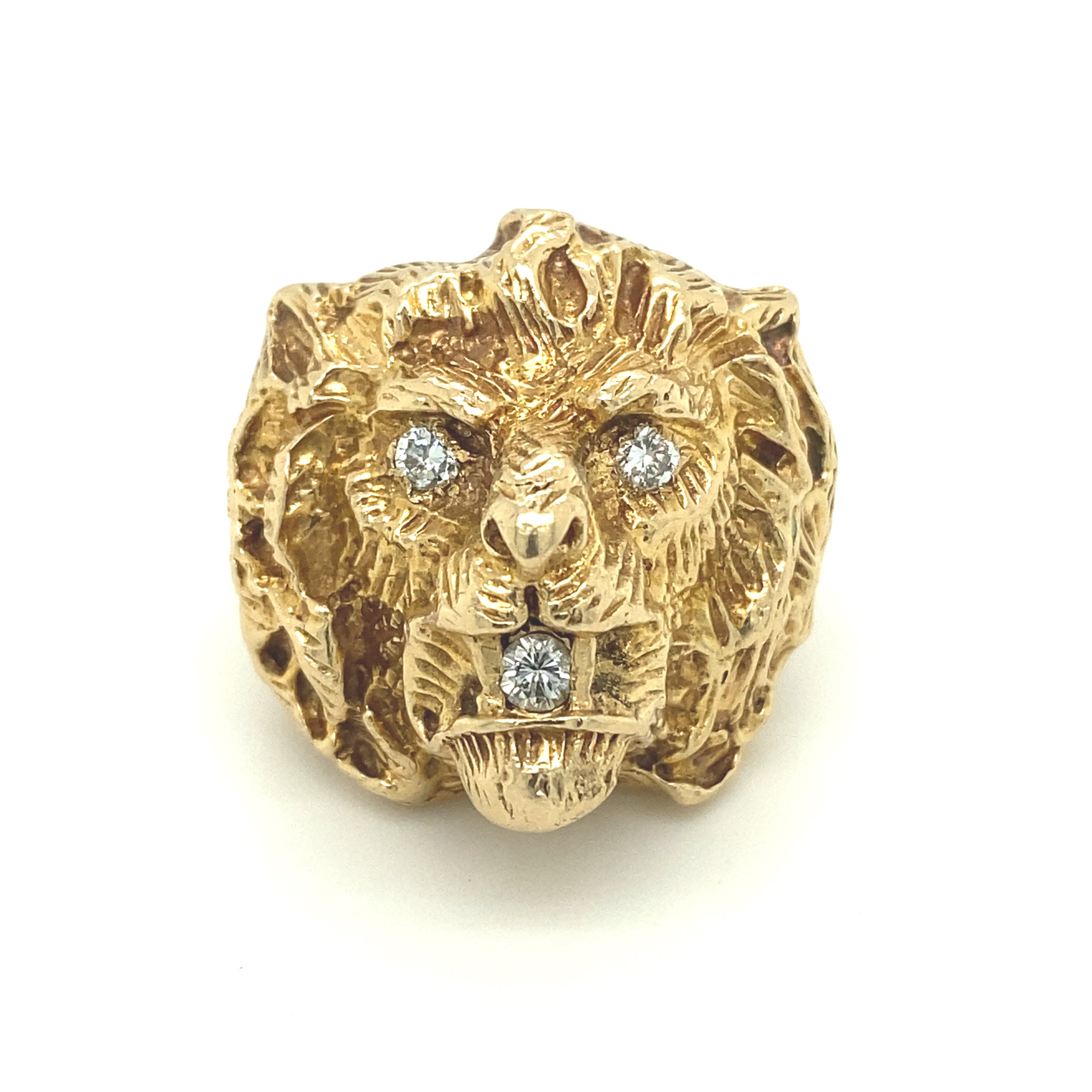 Gold & Diamond Lion Ring - Wildsmith Jewellery Rings