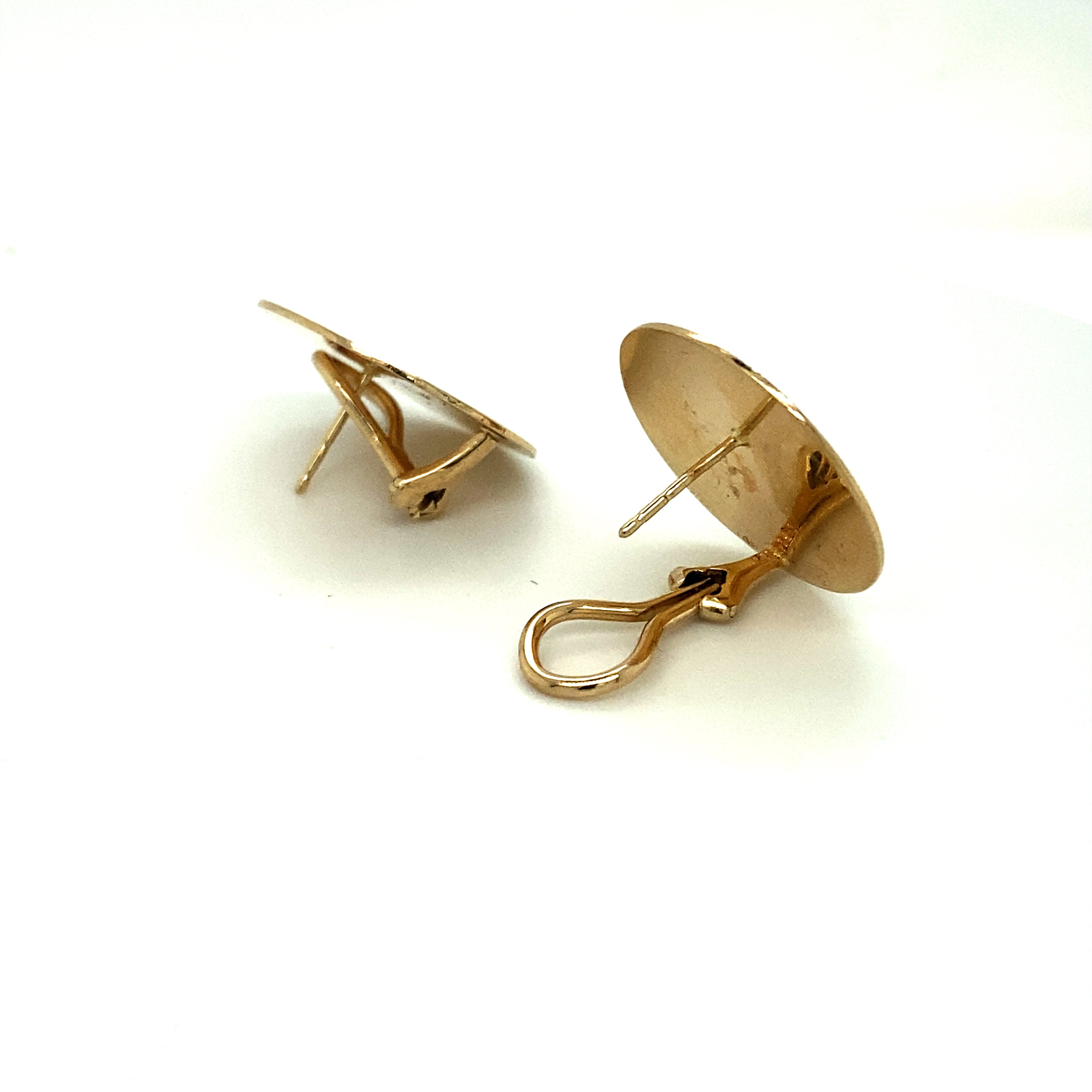 Gold Disc Earrings - Wildsmith Jewellery Earrings