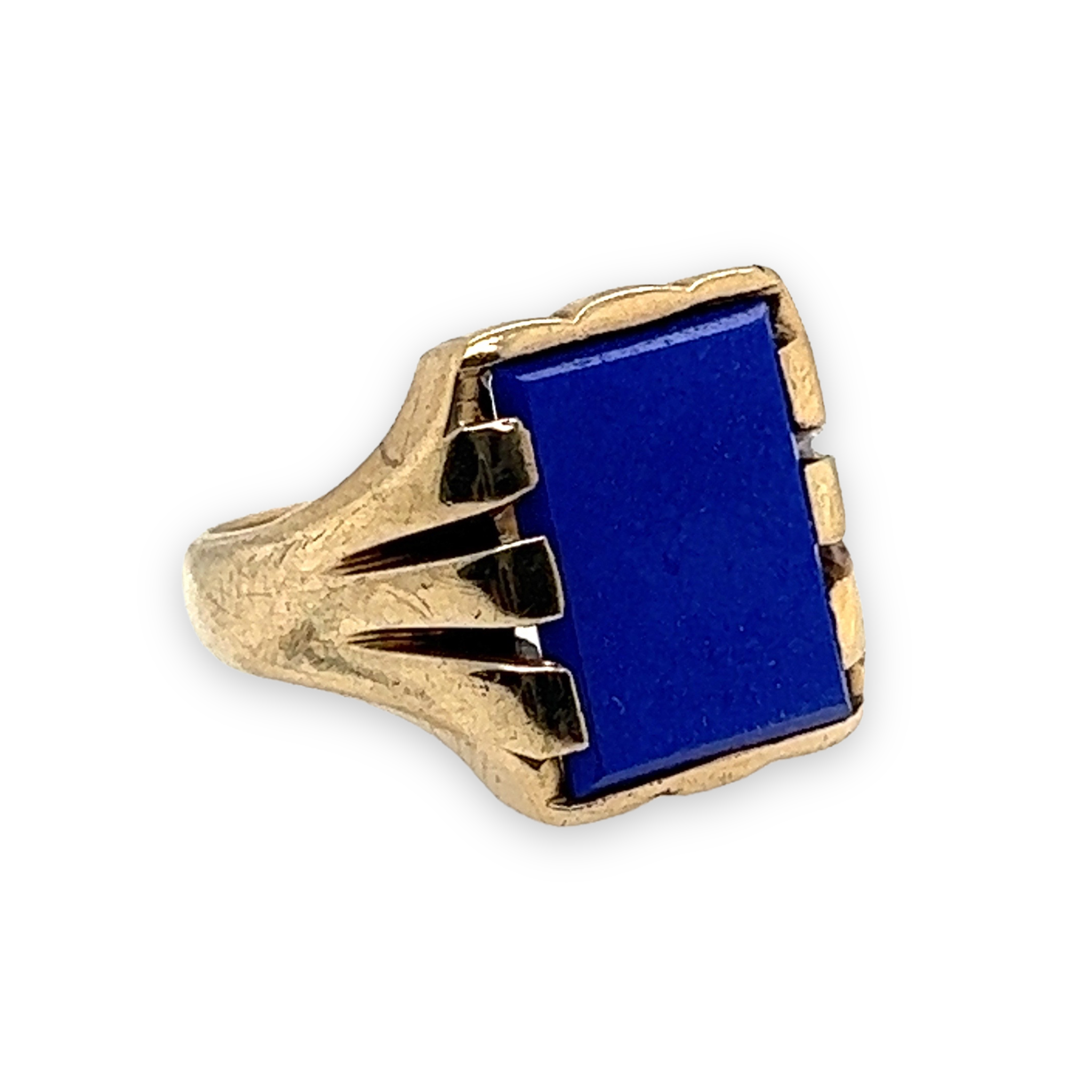 Gold & Lapis Lazuli Signet Ring - Wildsmith Jewellery Signet Ring