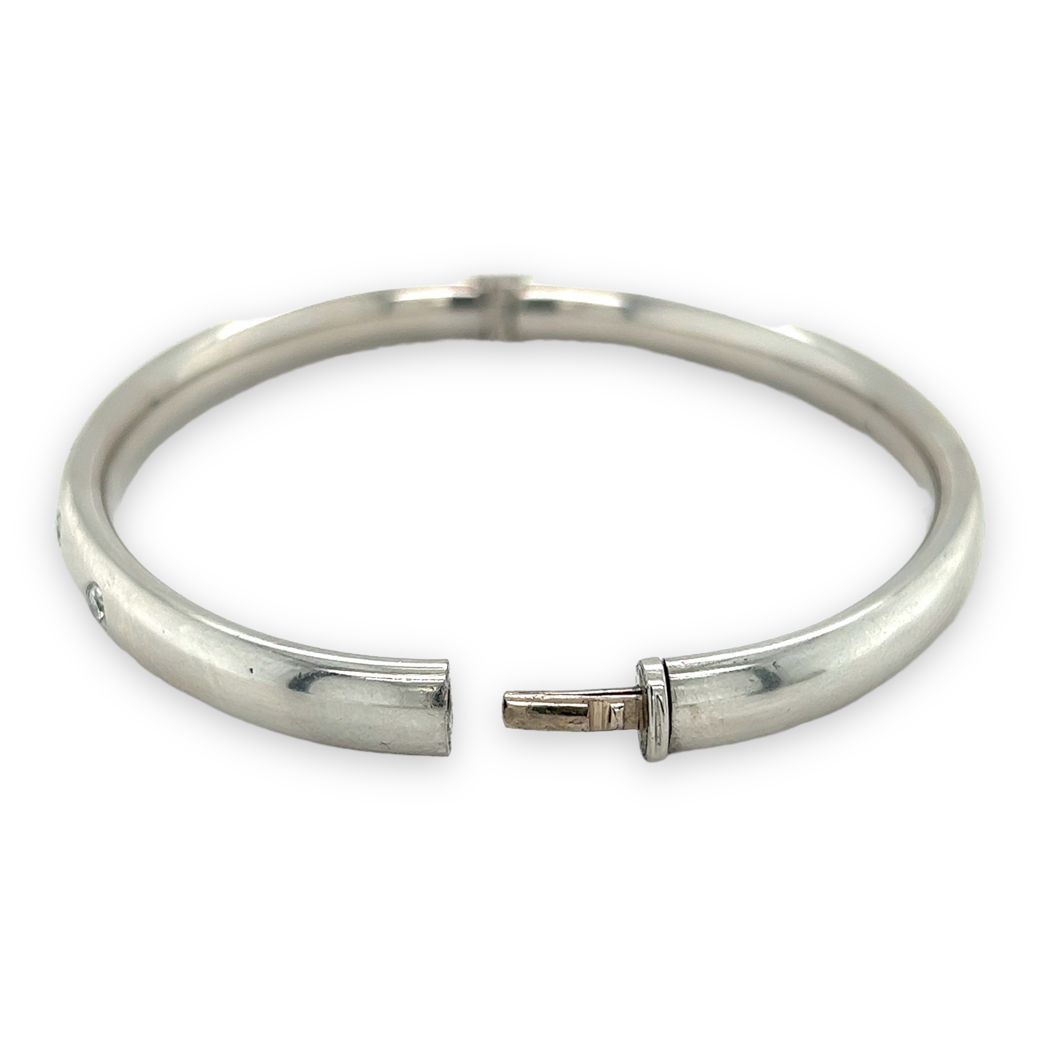 Platinum and Diamond Bangle - Wildsmith Jewellery Bracelets & Bangles