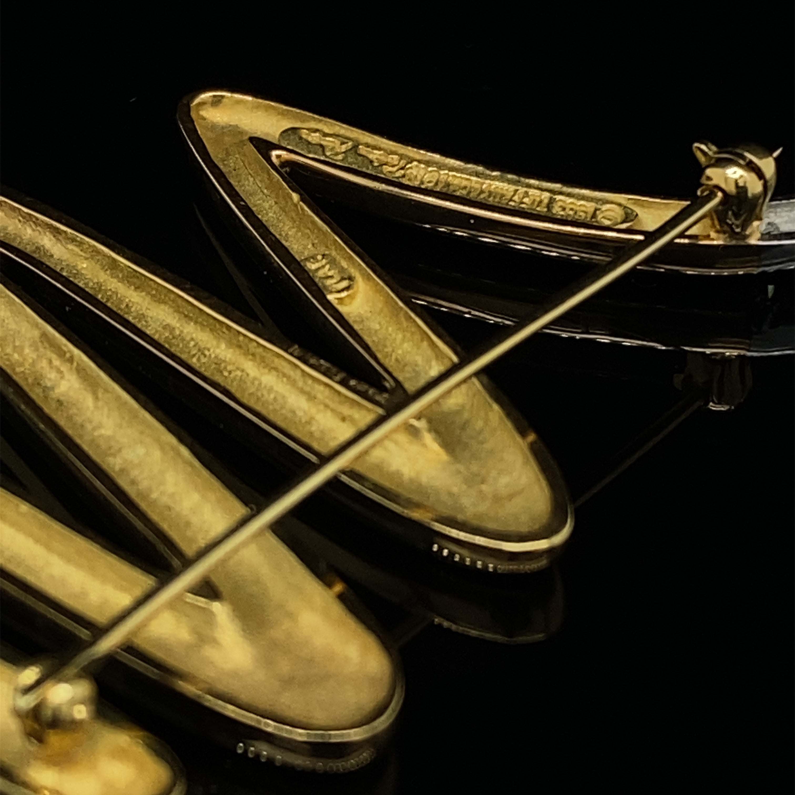 Zig Zag Gold & Diamond Brooch by Tiffany & Co, Paloma Picasso - Wildsmith Jewellery