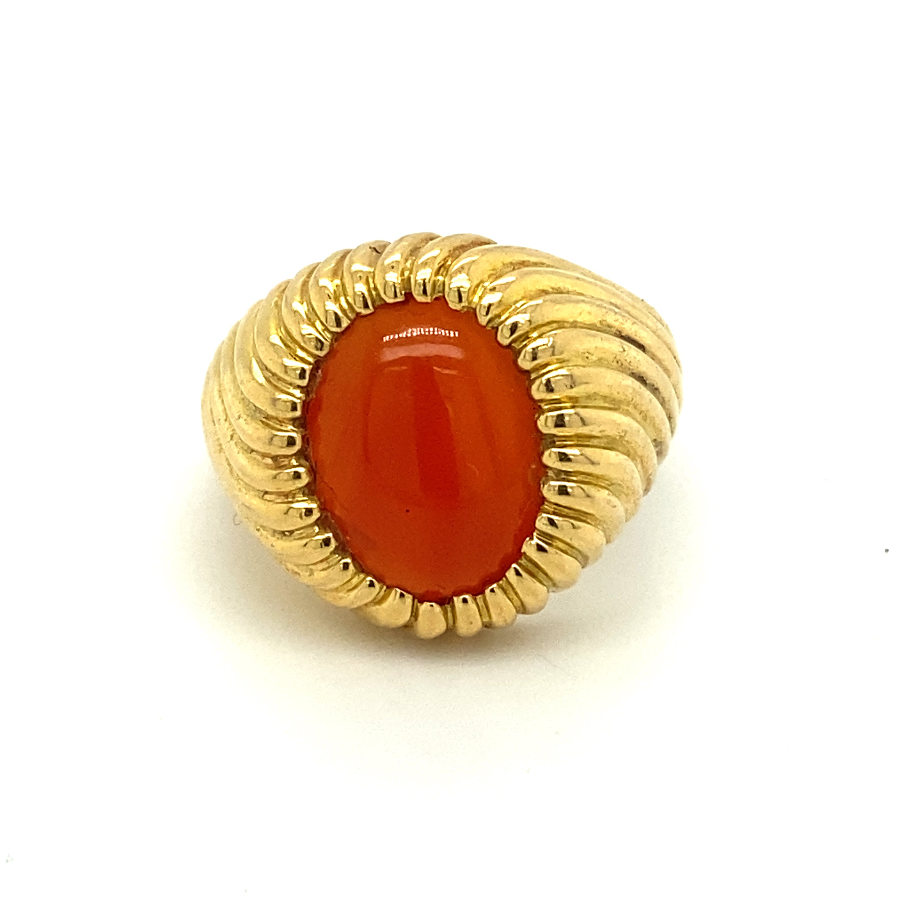 Carnelian & Gold Ring, French - Wildsmith Jewellery