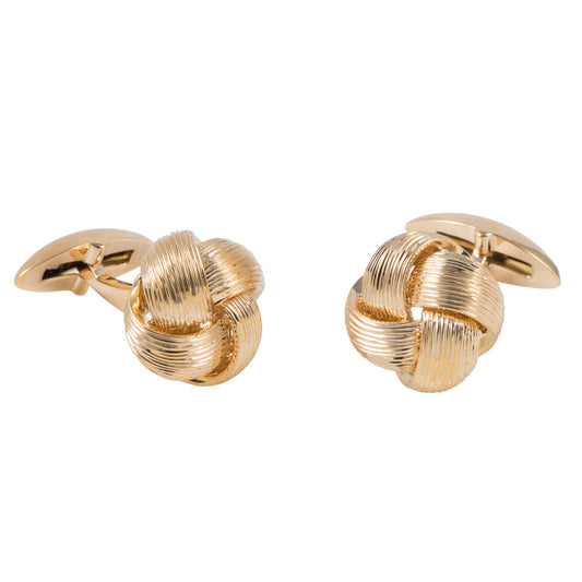 Gold Knot Cufflinks - Wildsmith Jewellery Cufflinks