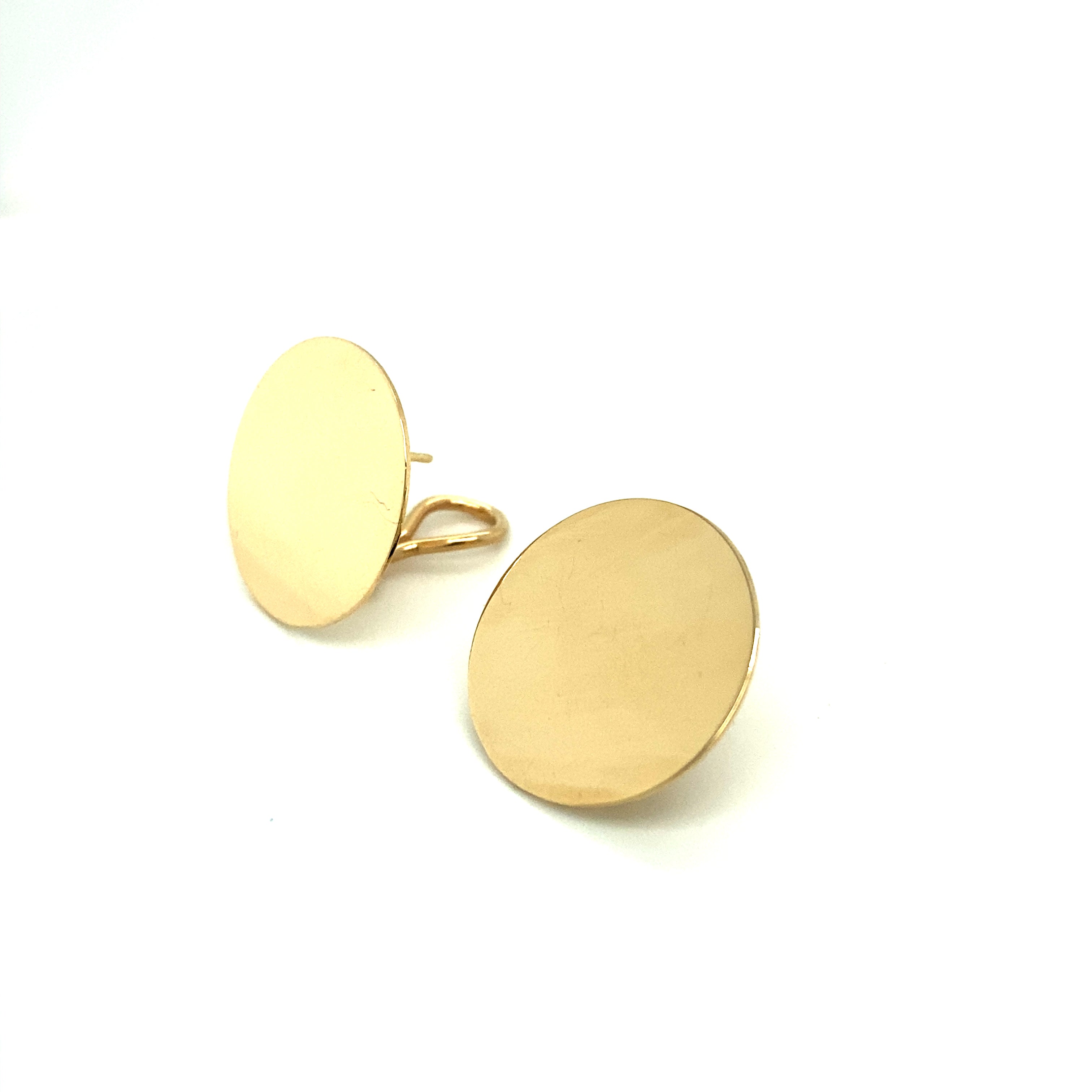 Gold Disc Earrings - Wildsmith Jewellery Earrings