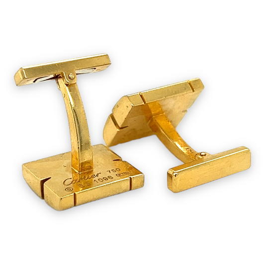 18ct Gold Cartier Cufflinks - Wildsmith Jewellery Cufflinks