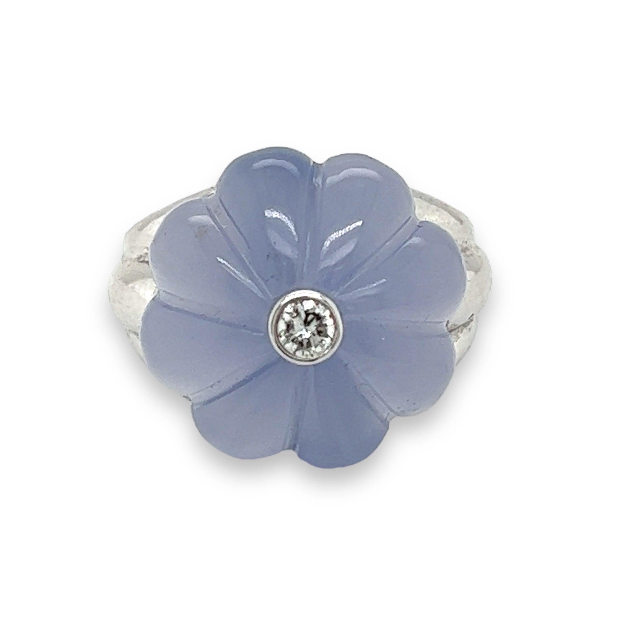 Chalcedony & Diamond Ring, by Ritz Fine Jewellery - Wildsmith Jewellery Rings