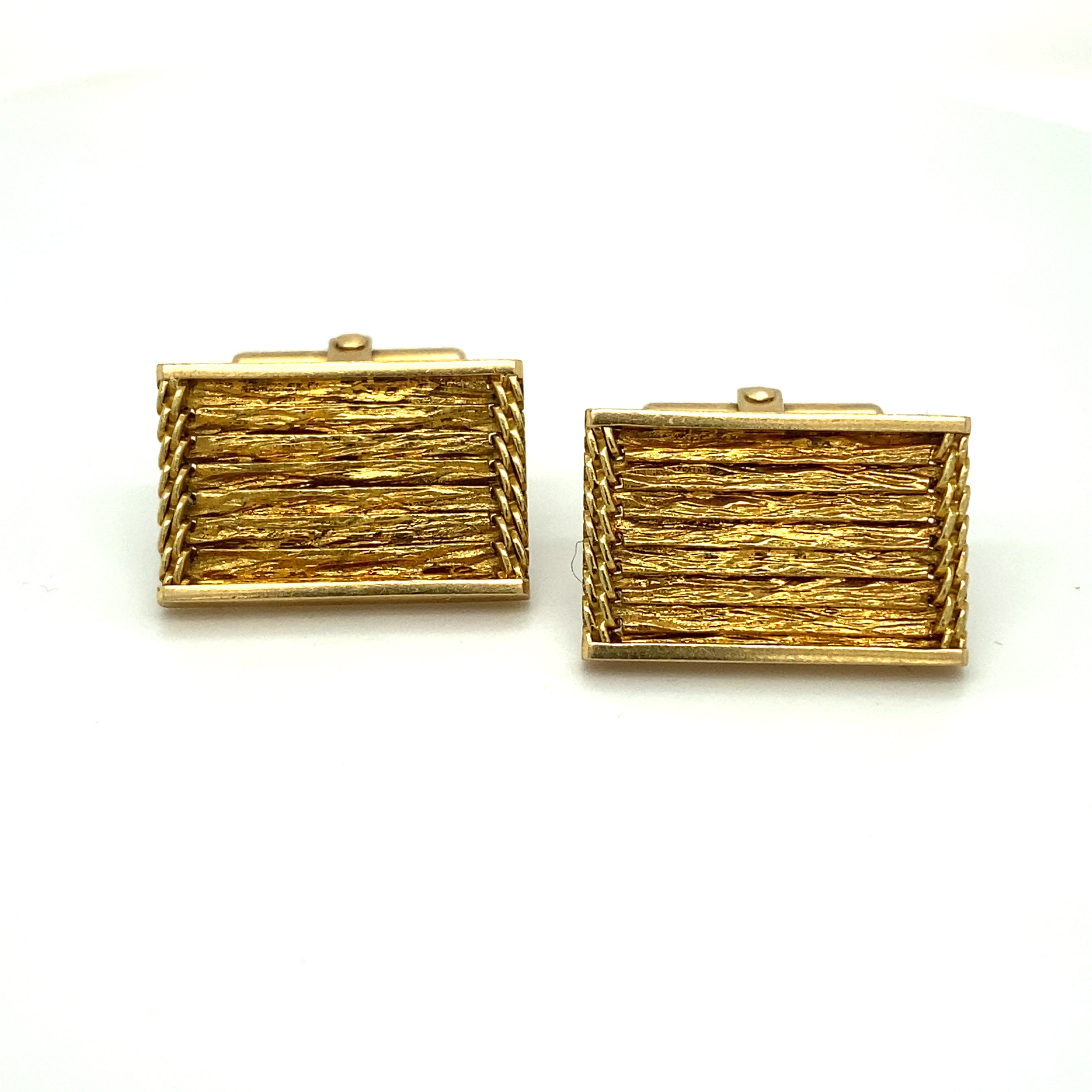 14ct Gold Cufflinks - Wildsmith Jewellery Cufflinks