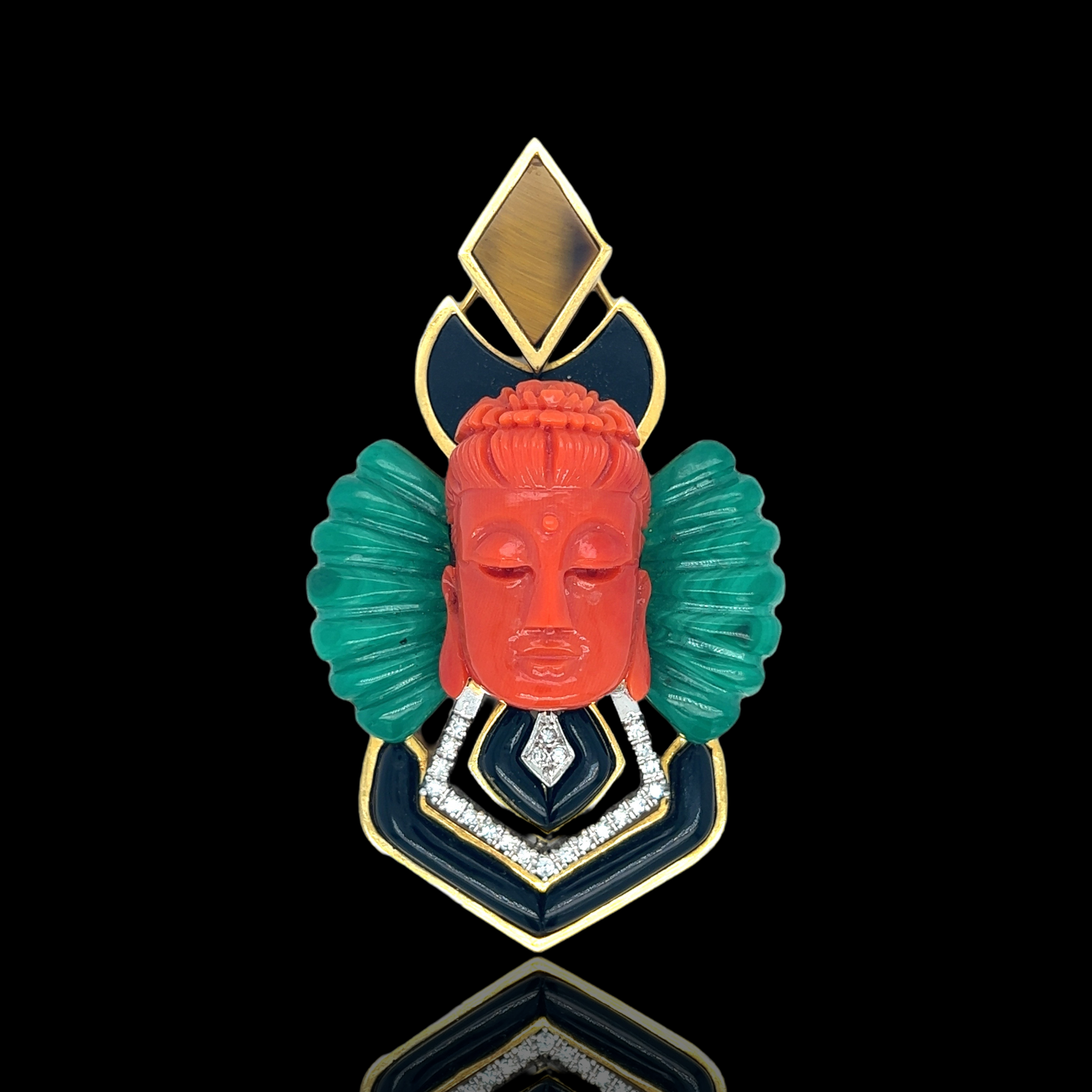 Aztec Buddah Pendant - Wildsmith Jewellery Charms & Pendants