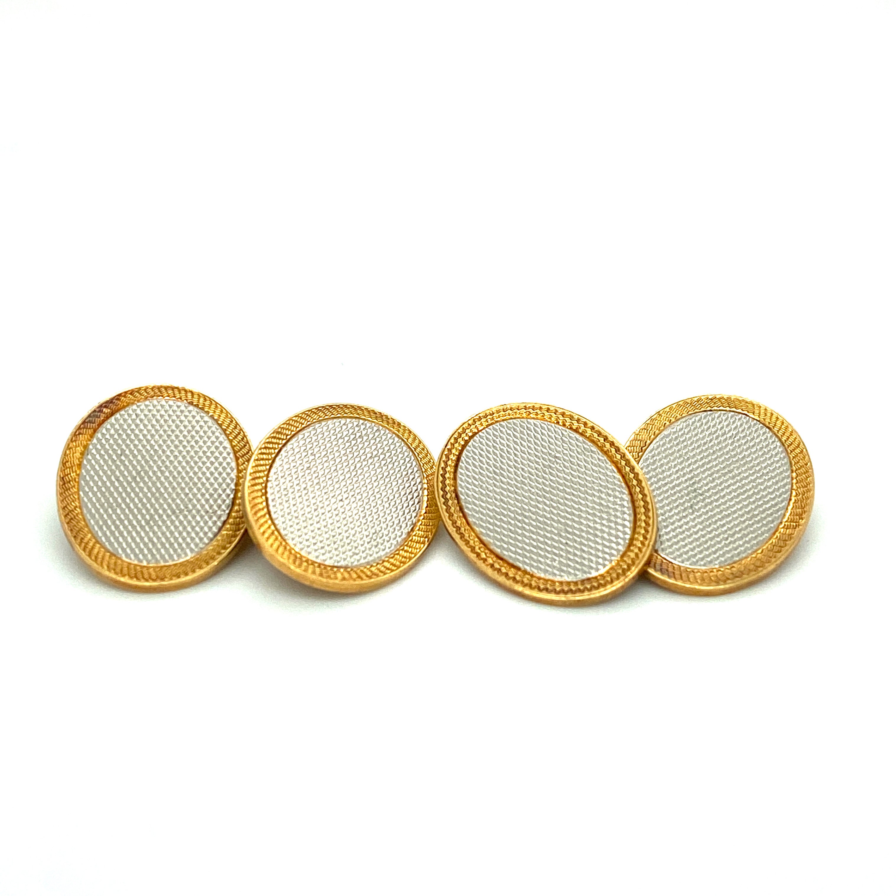 Platinum and Gold Cufflinks - Wildsmith Jewellery Cufflinks