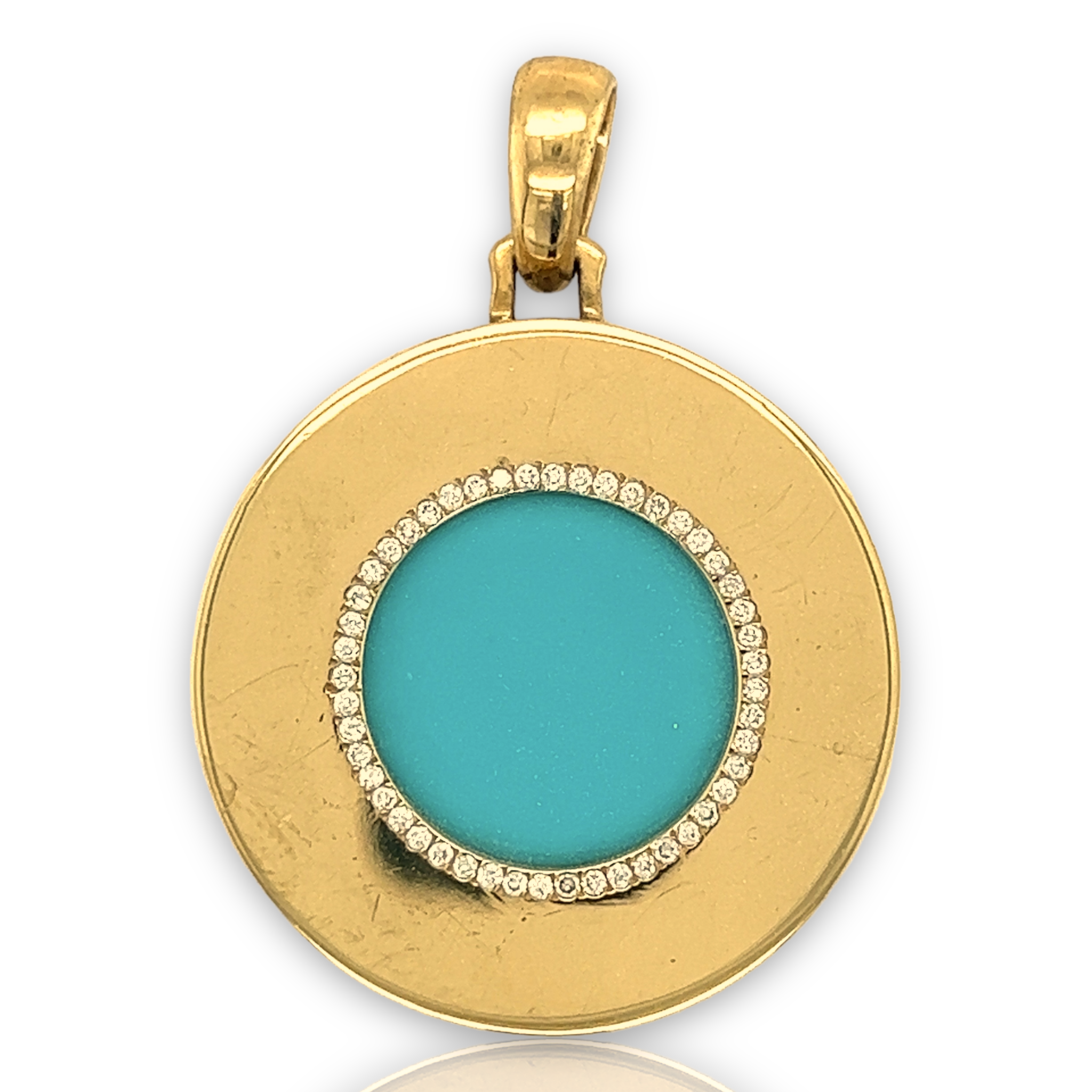 Turquoise 2025 pendant gold