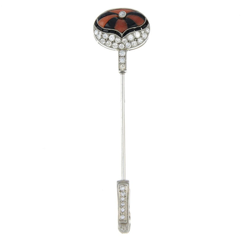 Art Deco Jabot Brooch - Wildsmith Jewellery Jabot Brooch