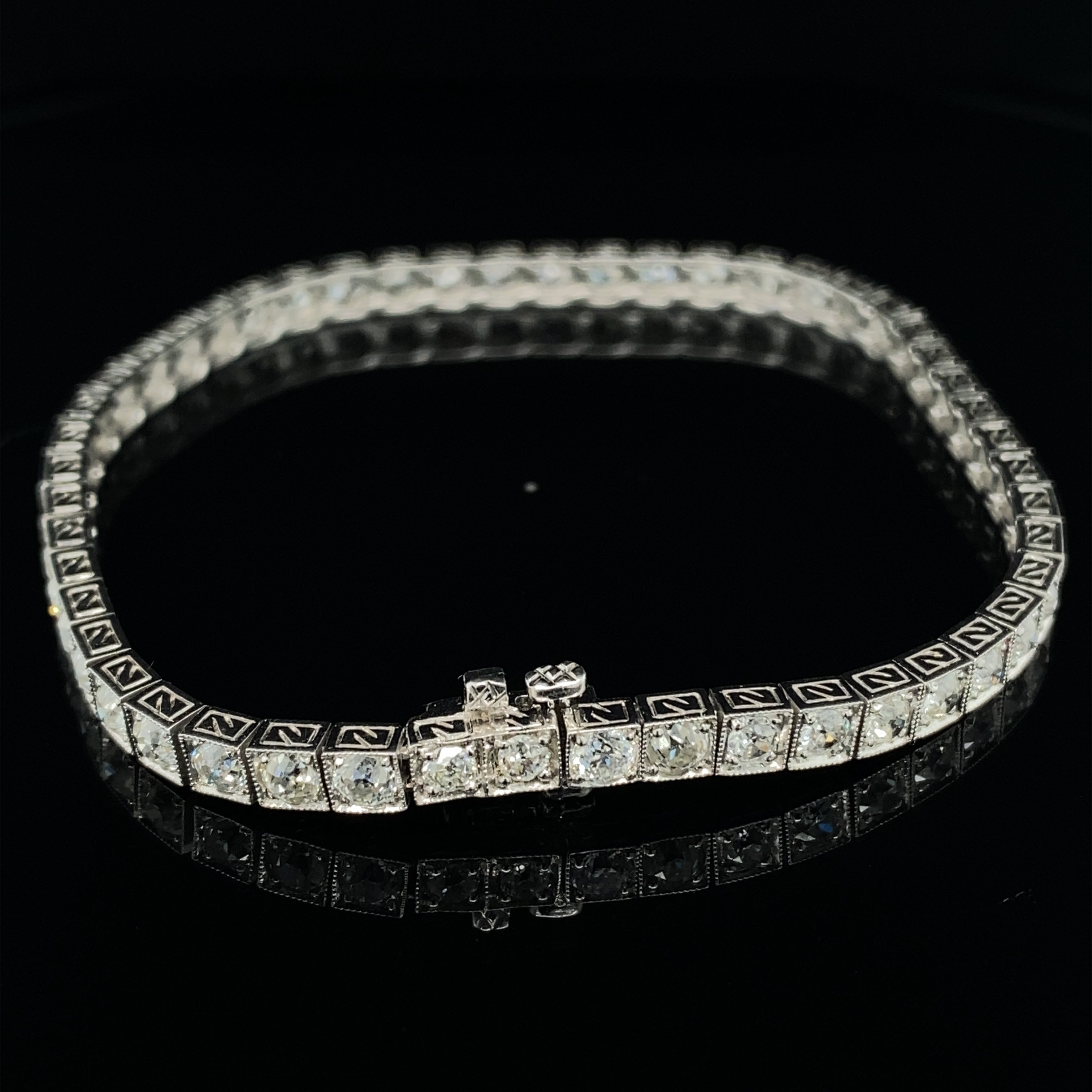 Diamond Tennis Bracelet, 5.1cts - Wildsmith Jewellery Bracelets & Bangles