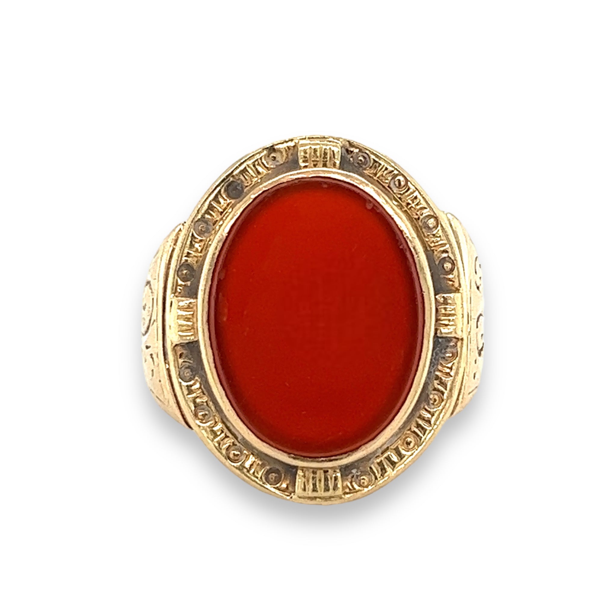Sold at Auction: Burmese Red Jade and 925 Sterling Silver Ring