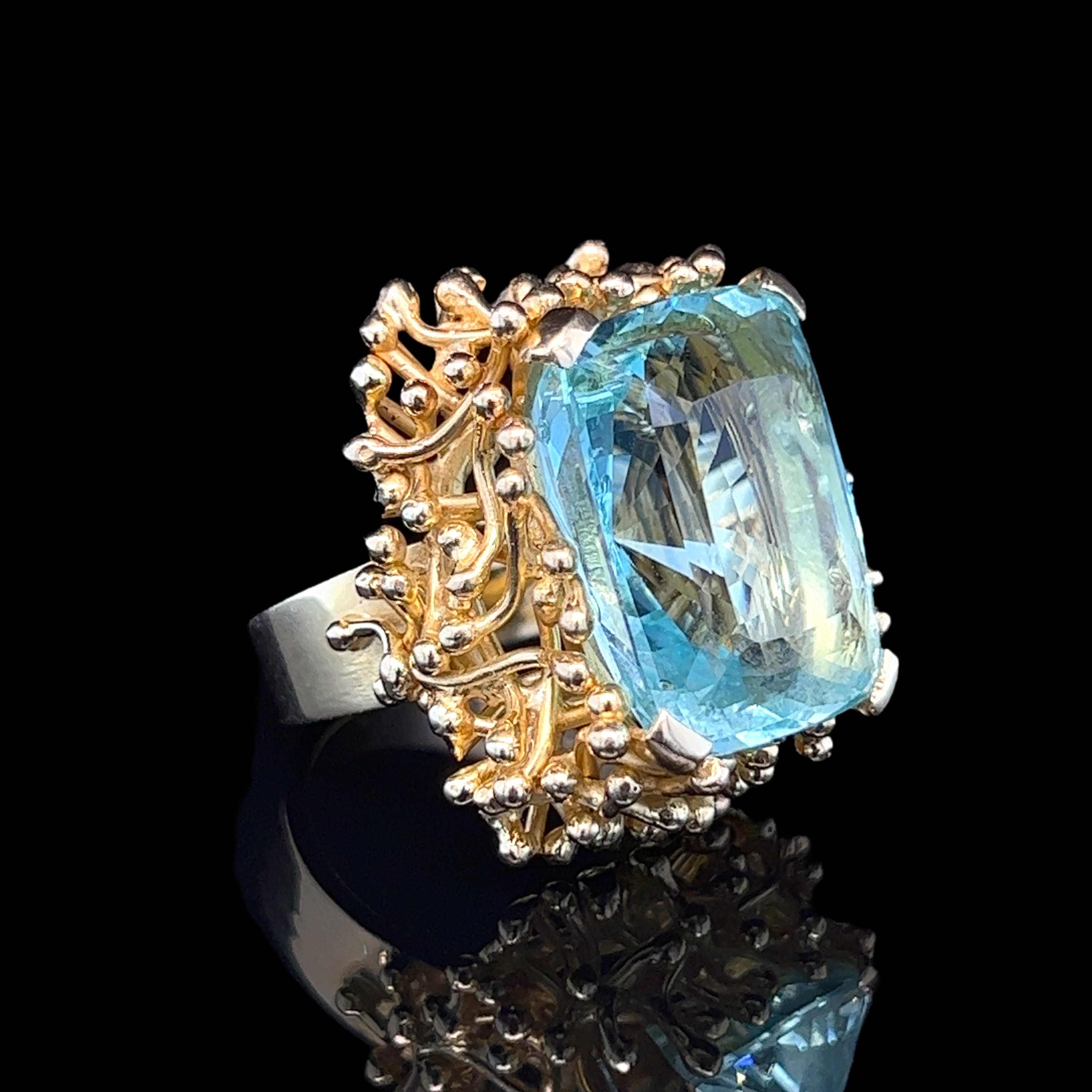 Alan Martin Gard Aquamarine Ring - Wildsmith Jewellery Rings