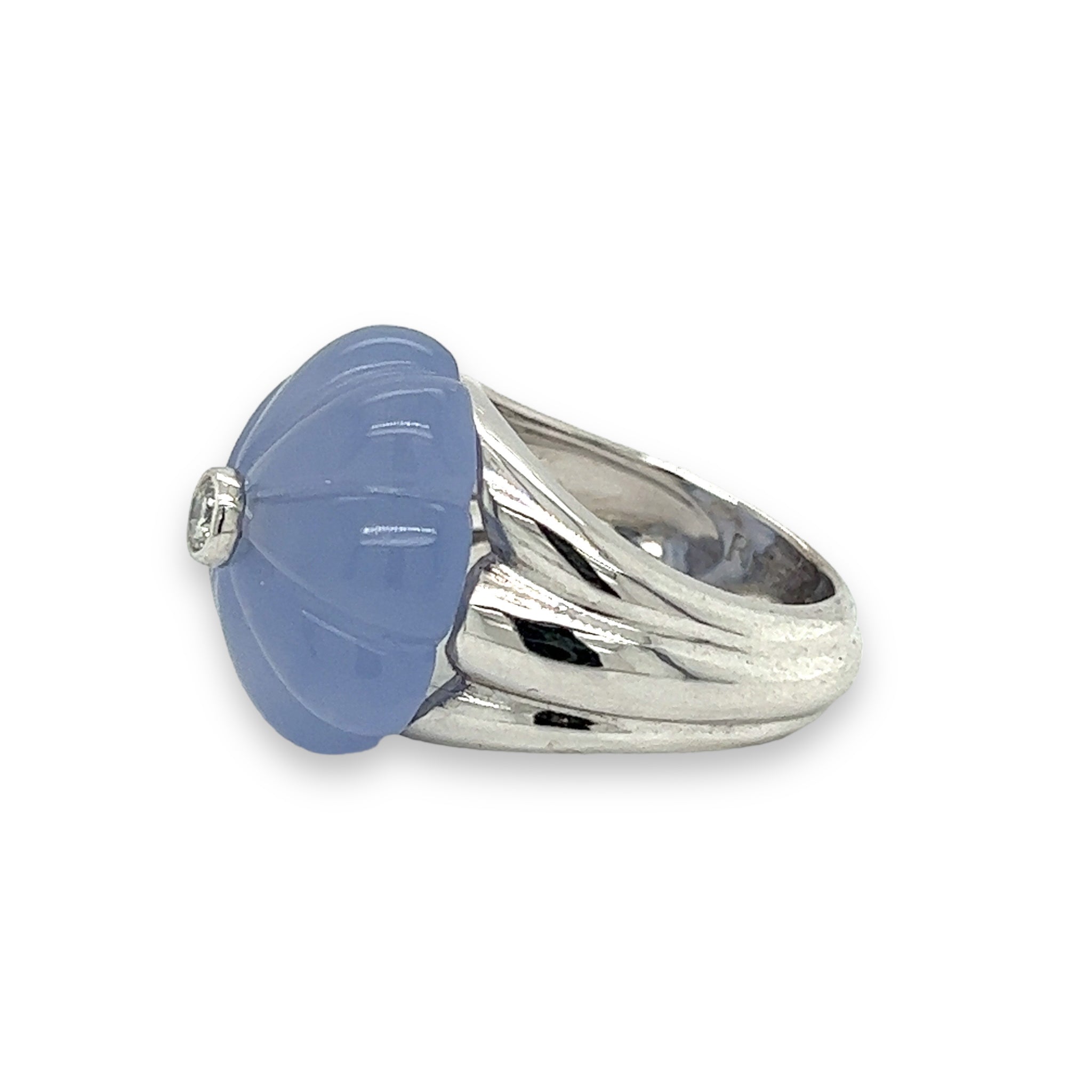 Chalcedony & Diamond Ring, by Ritz Fine Jewellery - Wildsmith Jewellery Rings