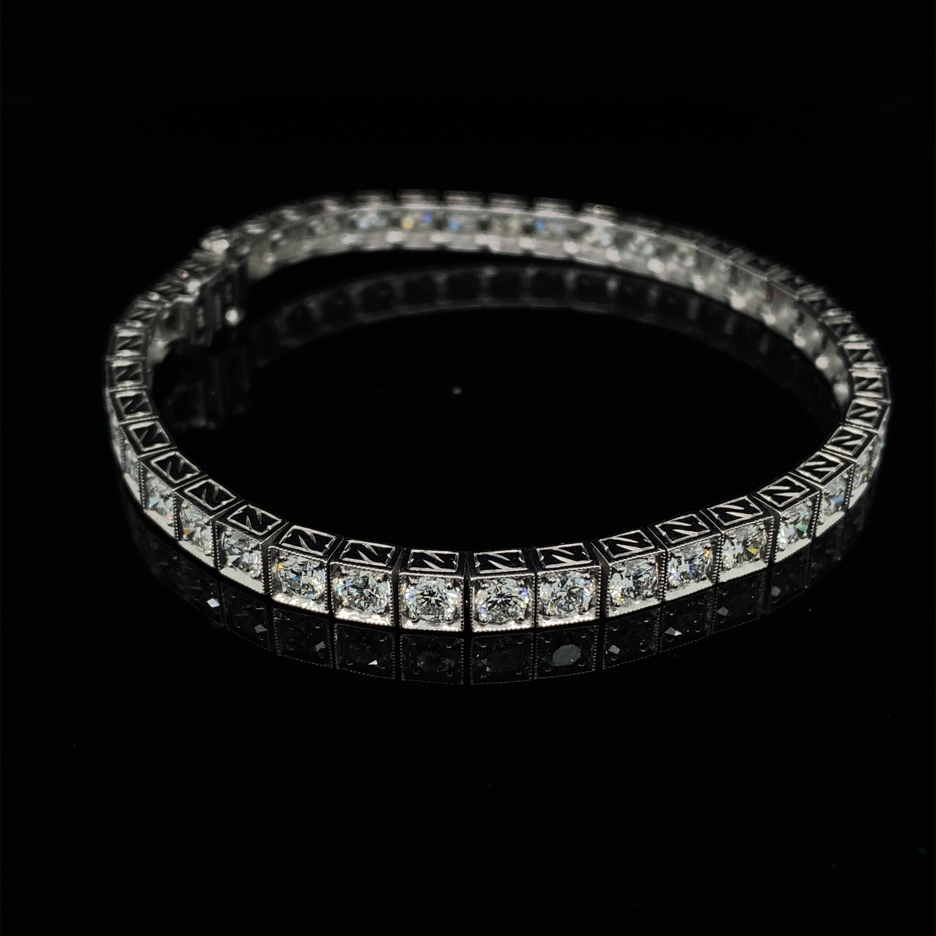 Diamond Tennis Bracelet, 7.2cts - Wildsmith Jewellery Bracelets & Bangles