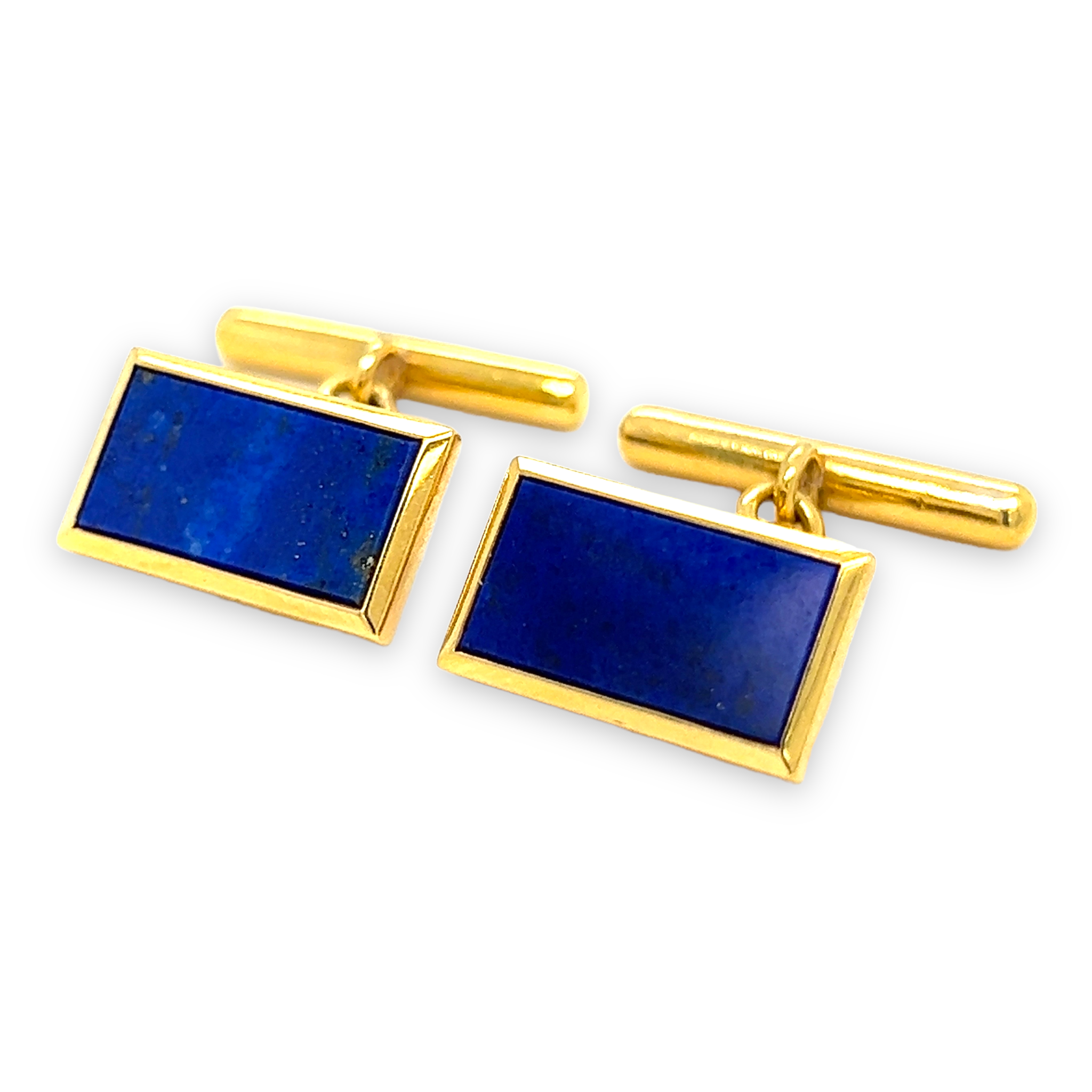 Lapis Lazuli & 18ct Gold Cufflinks - Wildsmith Jewellery Cufflinks