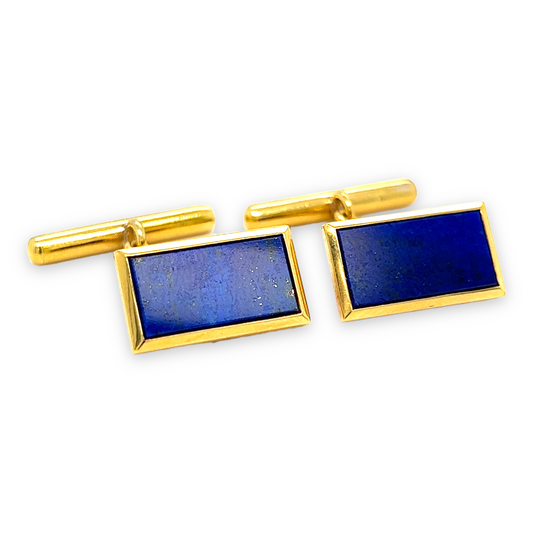 Lapis Lazuli & 18ct Gold Cufflinks - Wildsmith Jewellery Cufflinks