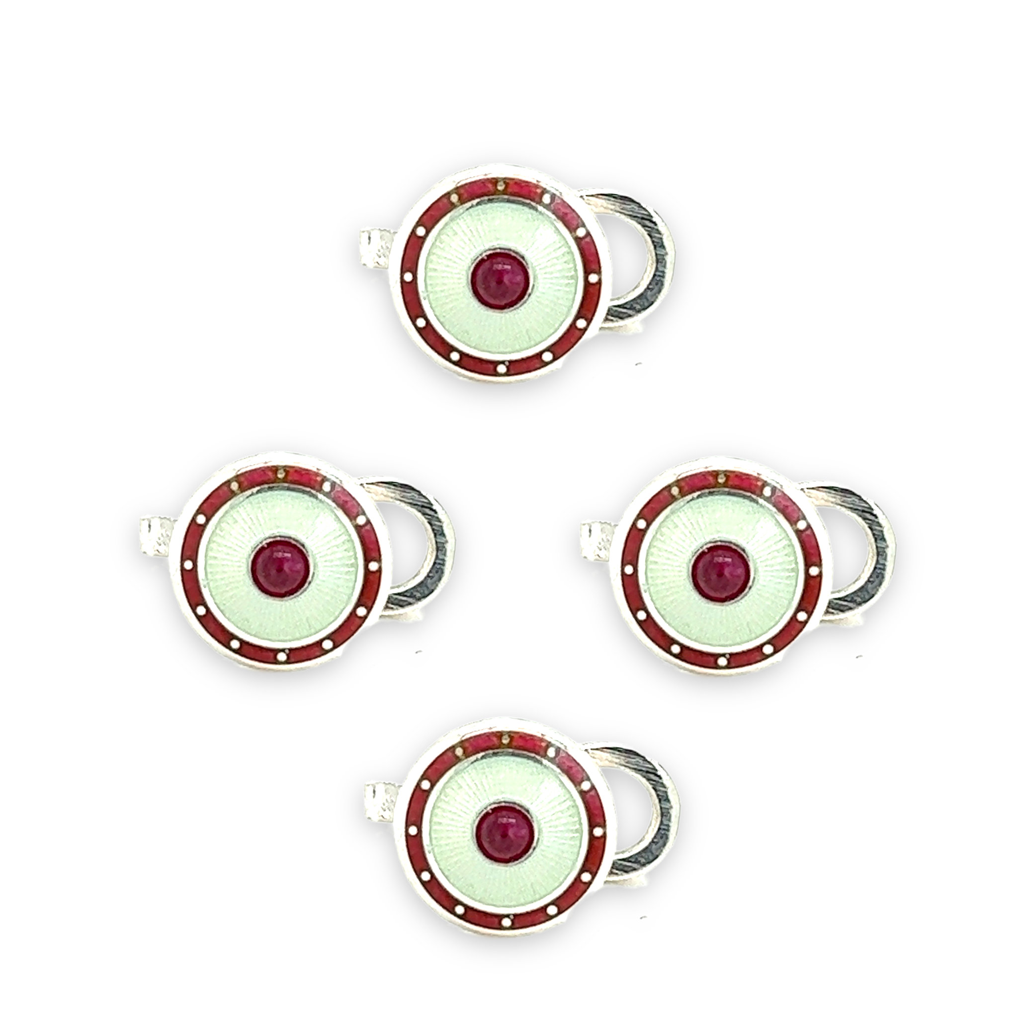 Silver 2025 shirt studs