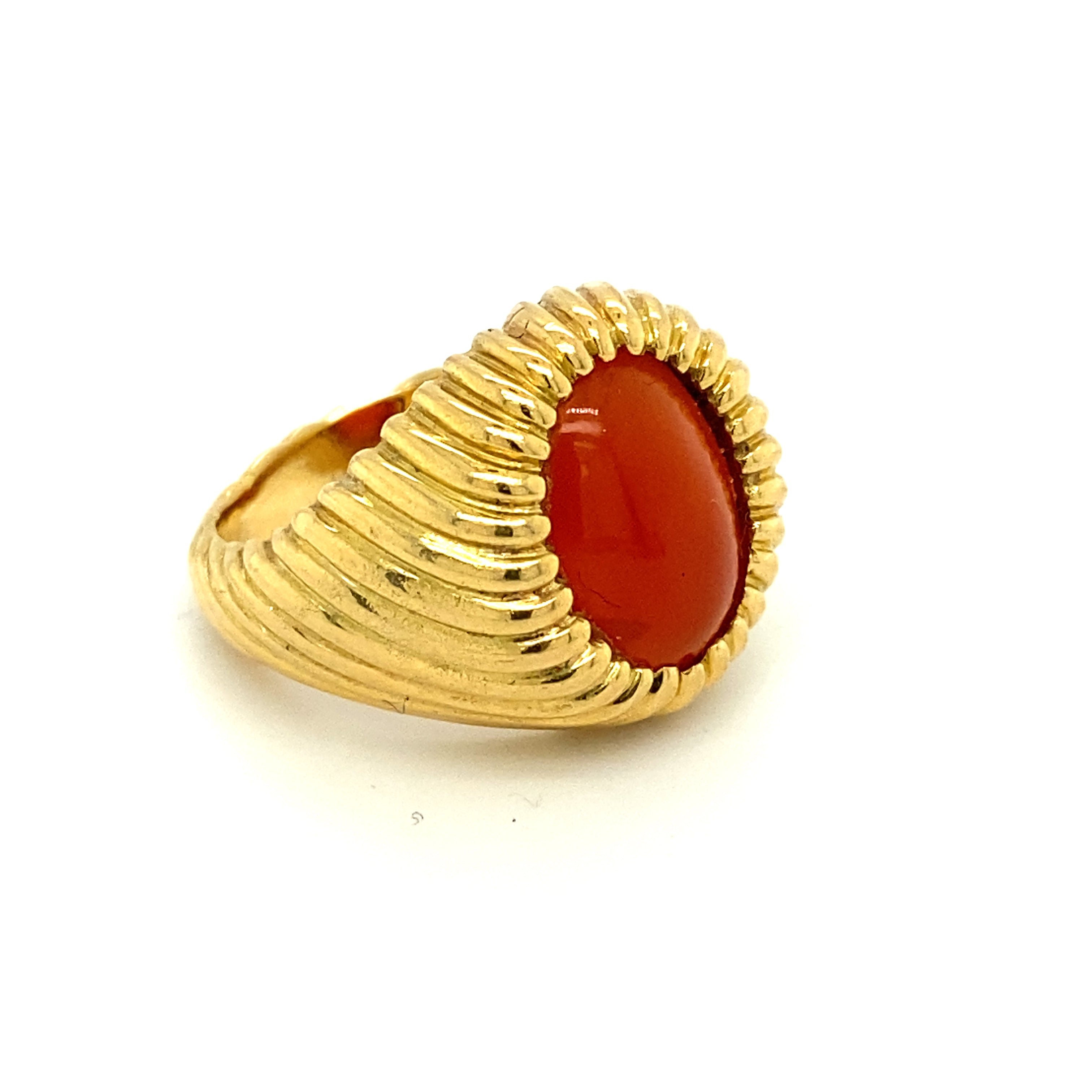 Carnelian & Gold Ring, French - Wildsmith Jewellery