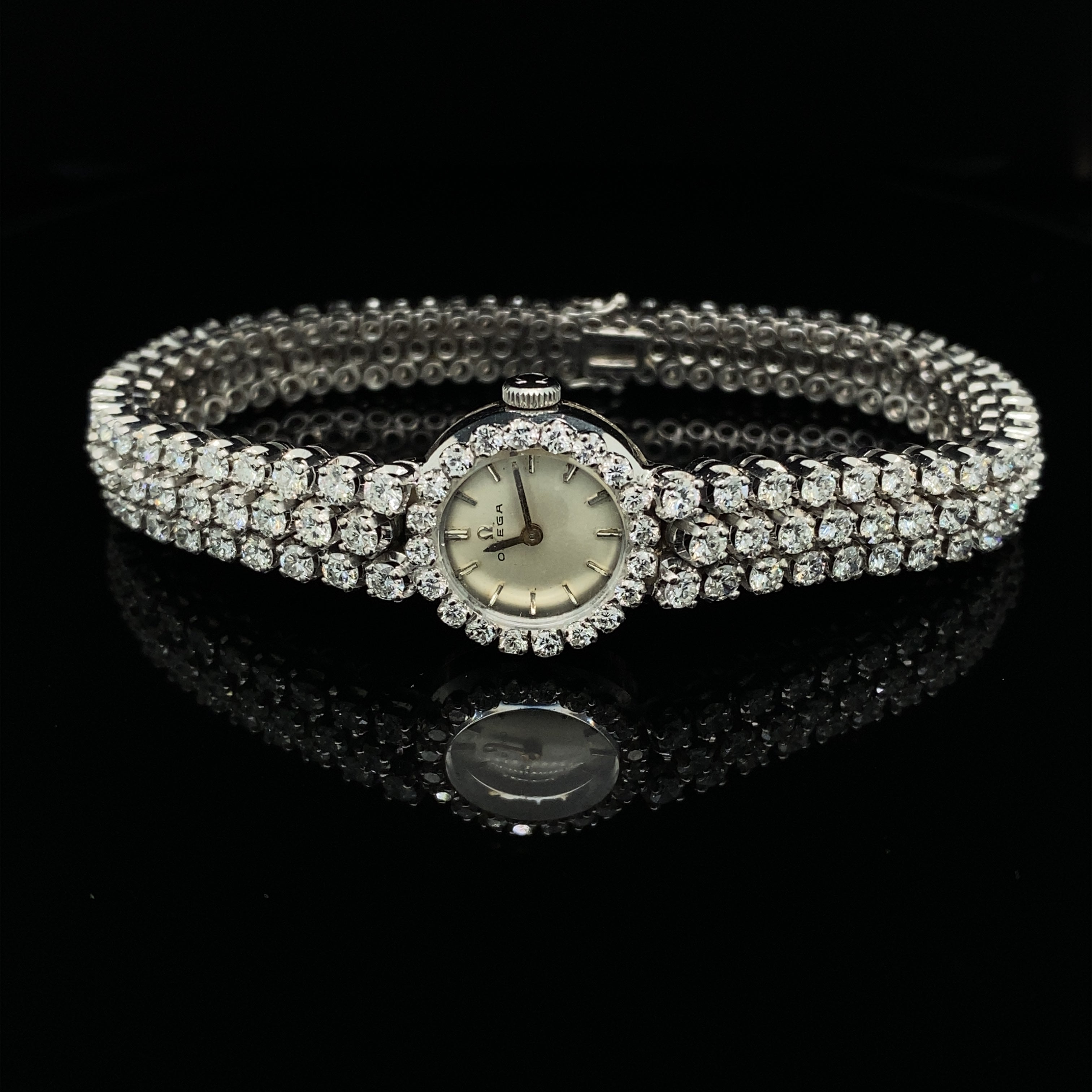 Diamond on sale watch bracelet