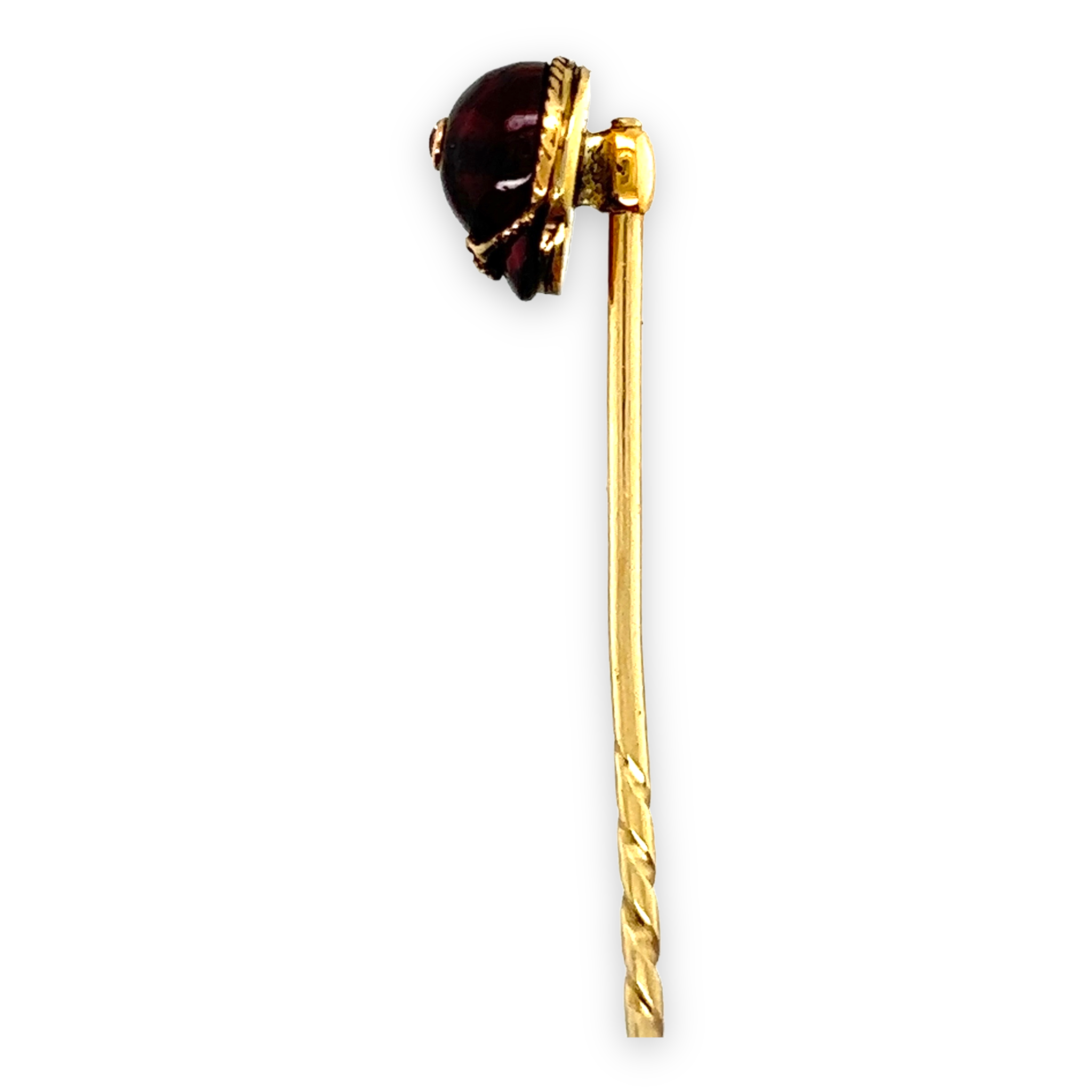 Garnet & Diamond Jockey Cap Stickpin - Wildsmith Jewellery Stickpins