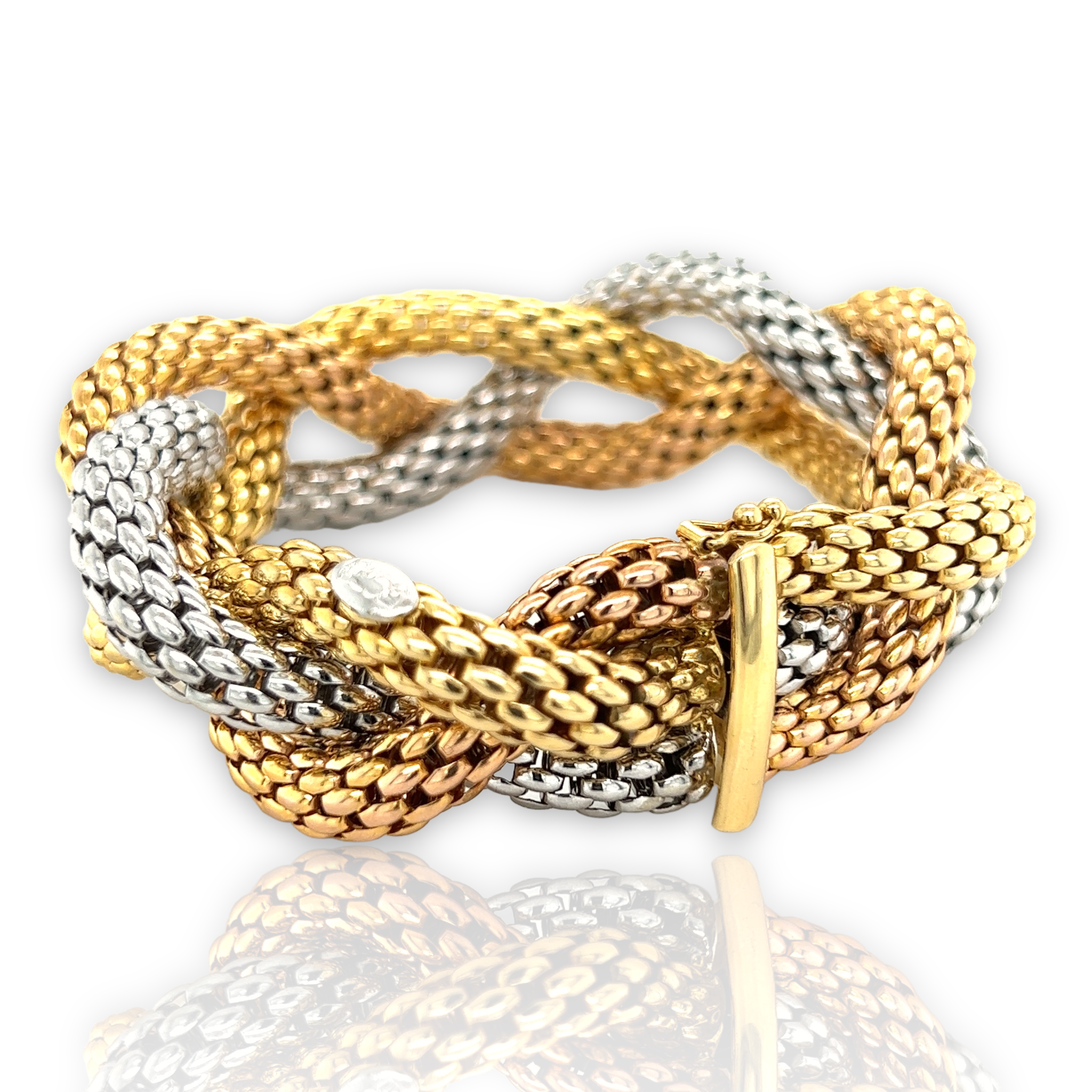 Three Colour Gold Bracelet by Fope - Wildsmith Jewellery Bracelets & Bangles