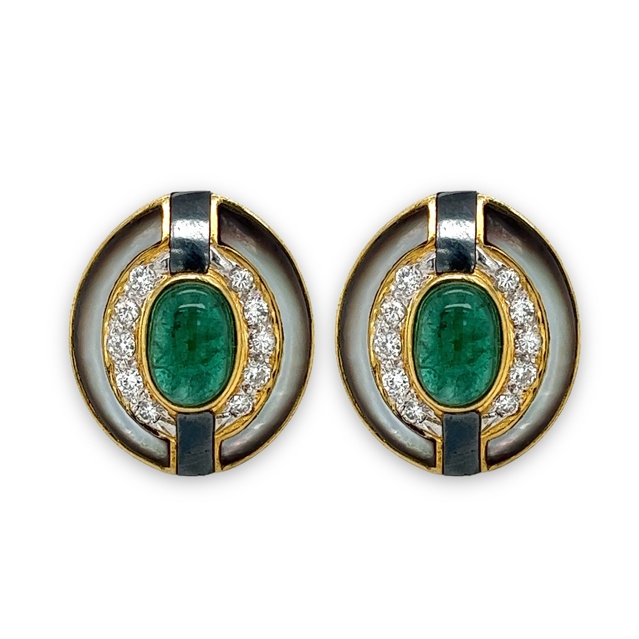 Cartier emerald clearance earrings