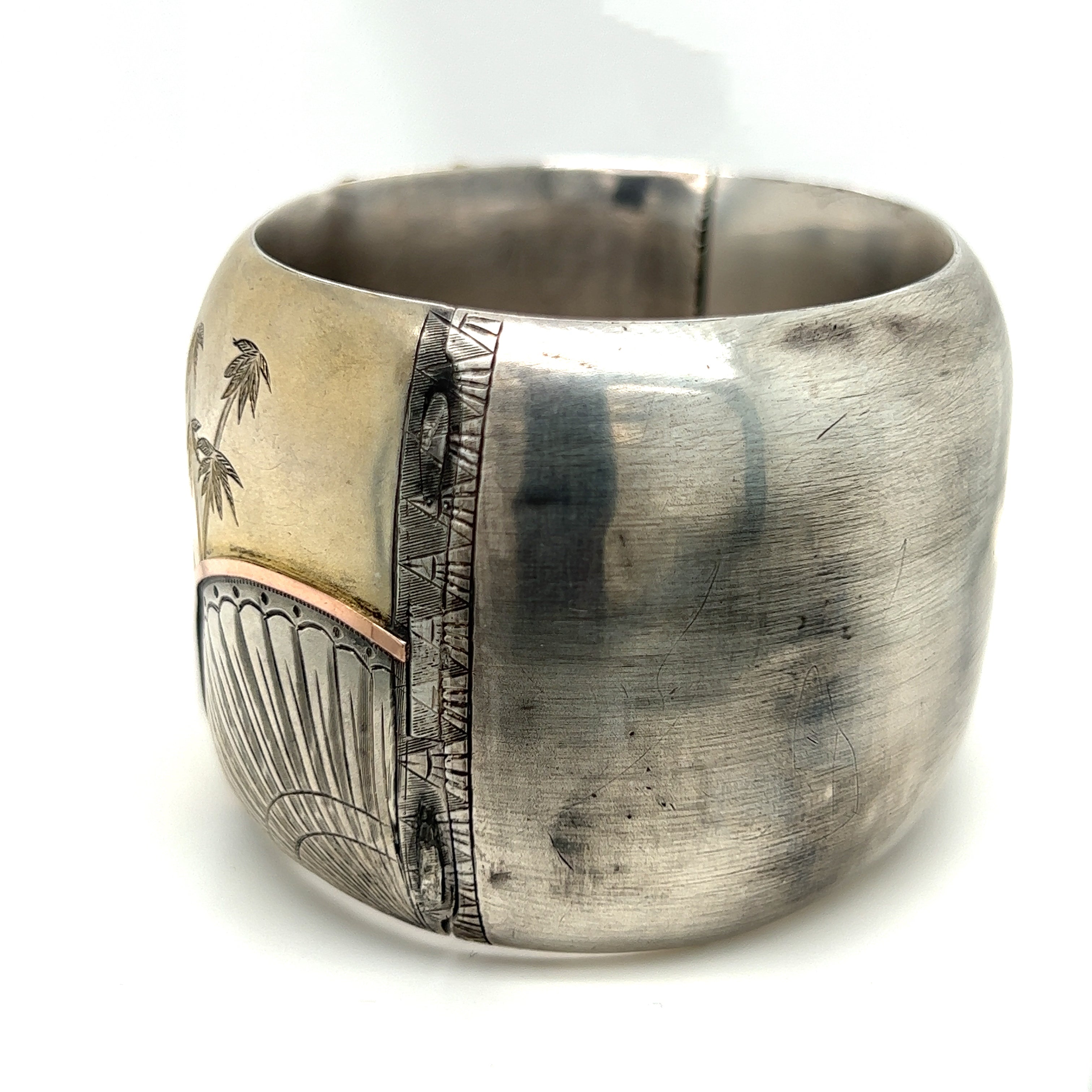 Japanese Aesthetic Silver Bangle - Wildsmith Jewellery Bracelets & Bangles