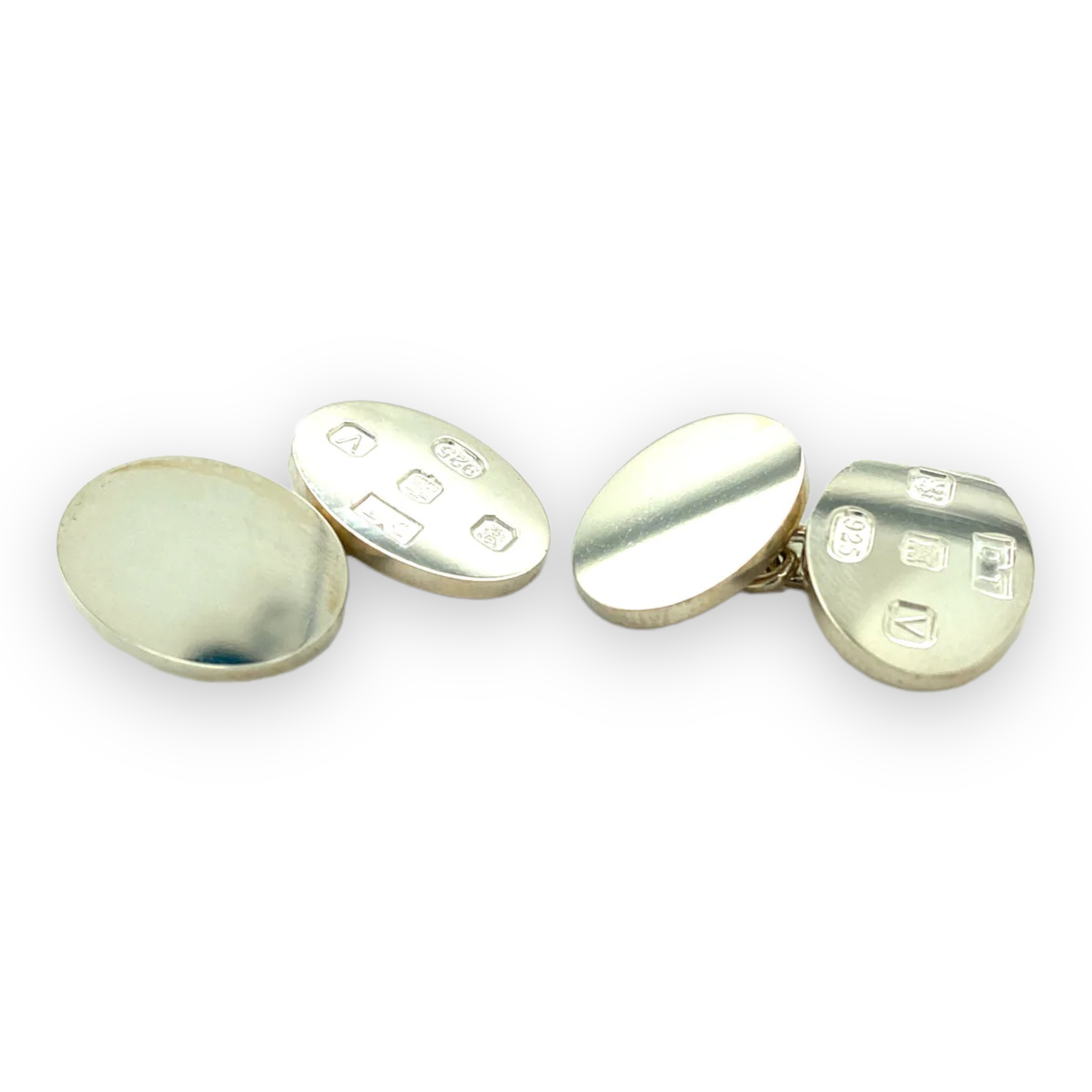 Silver Cufflinks, Hallmark Feature - Wildsmith Jewellery Cufflinks