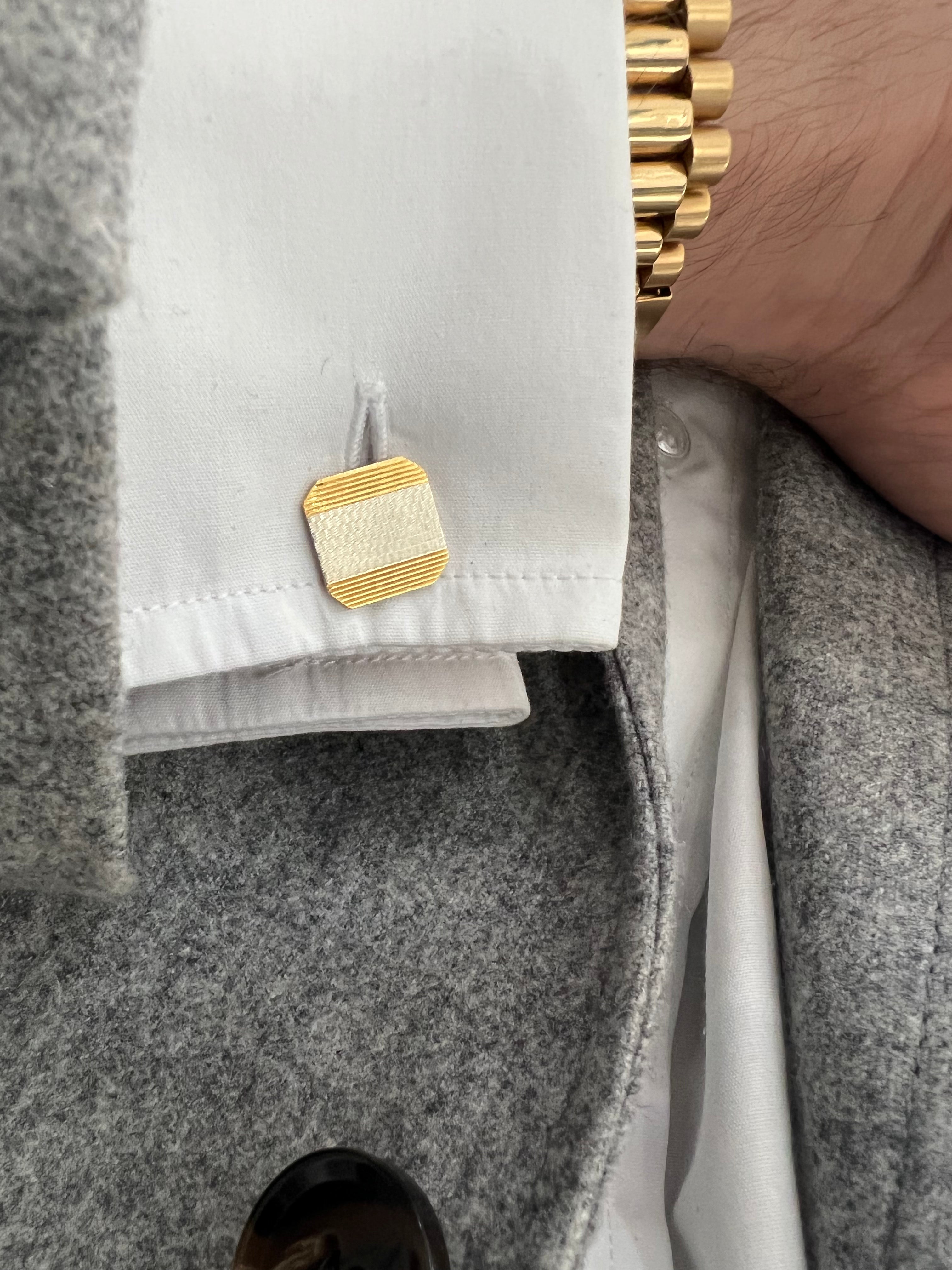 Platinum and Gold Cufflinks - Wildsmith Jewellery Cufflinks