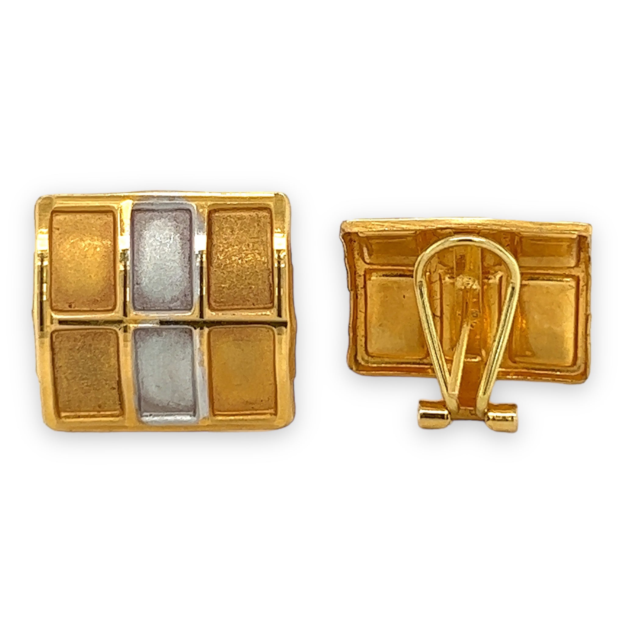 22ct Yellow & White Gold Earrings - Wildsmith Jewellery Earrings