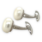 Button Pearl Cufflinks