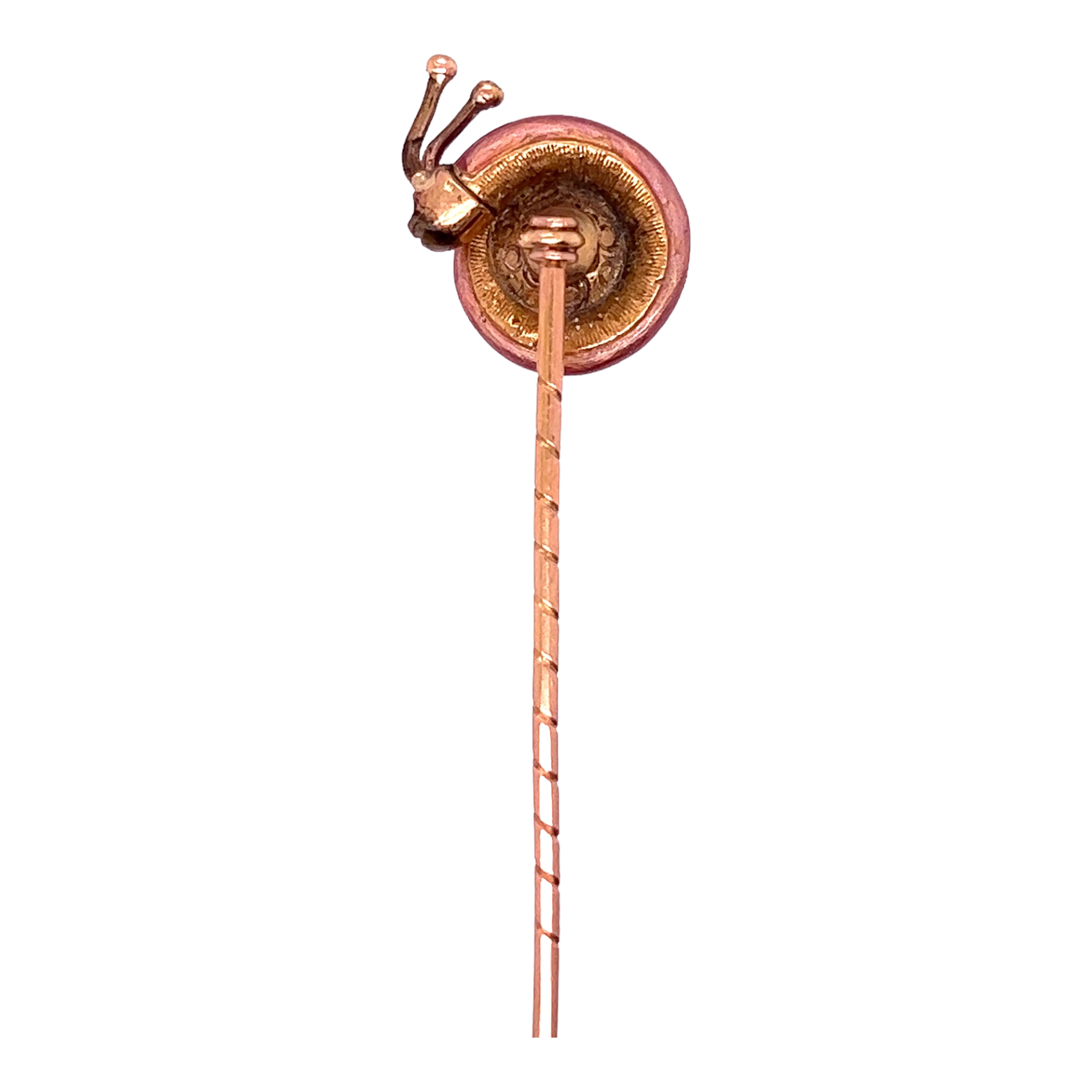 Enamel & Diamond Snail Stickpin - Wildsmith Jewellery Stickpins