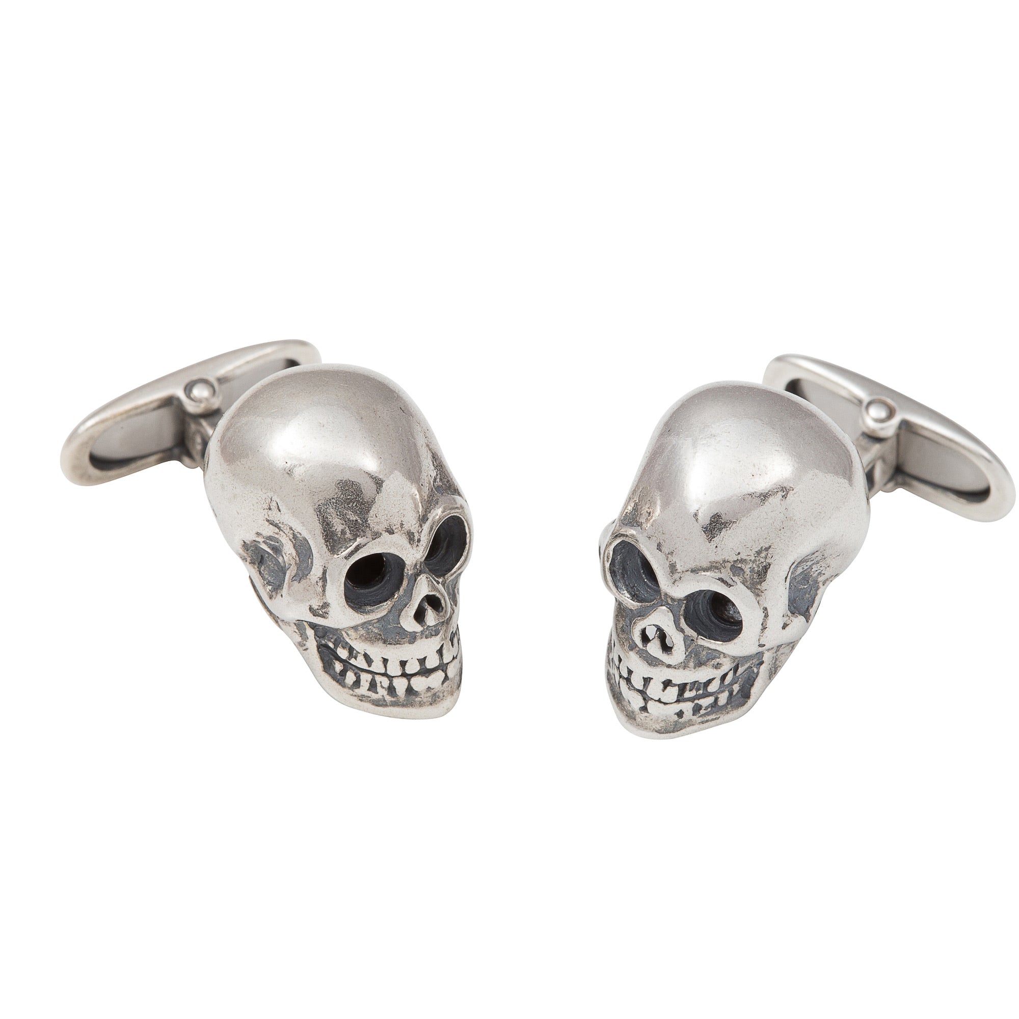 Silver Skull Cufflinks - Wildsmith Jewellery Cufflinks